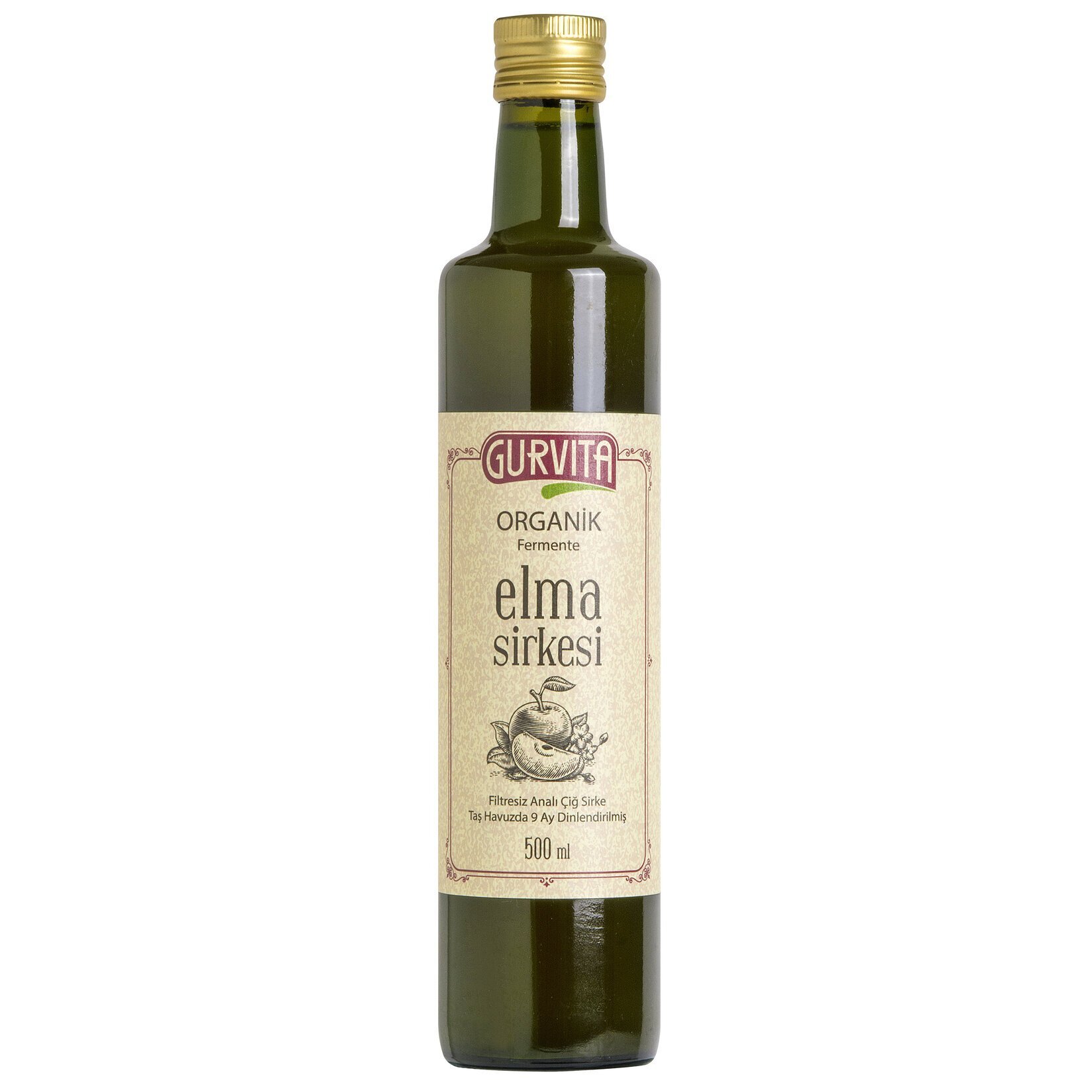 Gurvita Organik Elma Sirkesi 500 Ml - Görsel 1