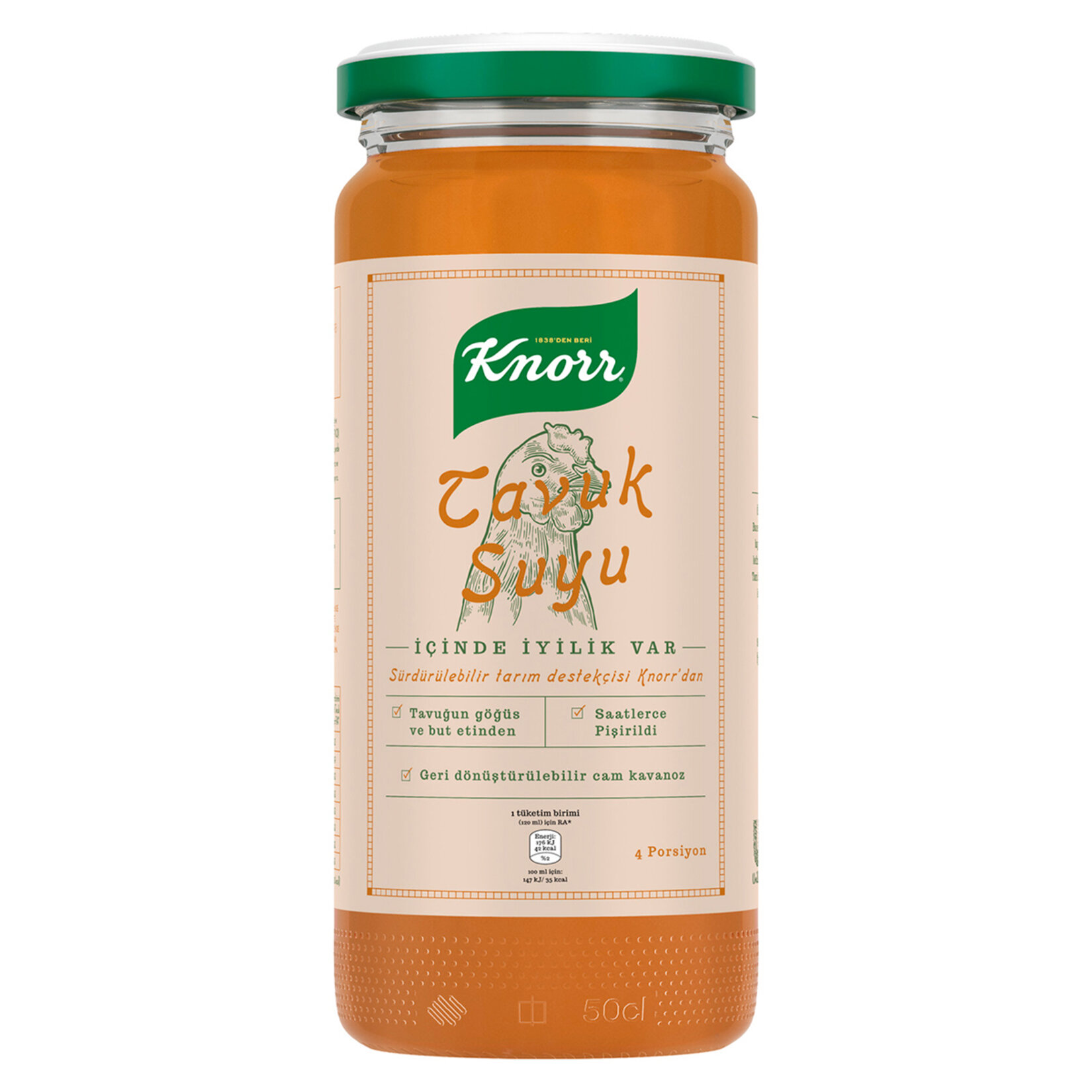 Knorr Tavuk Suyu Cam 480 Ml - Görsel 1