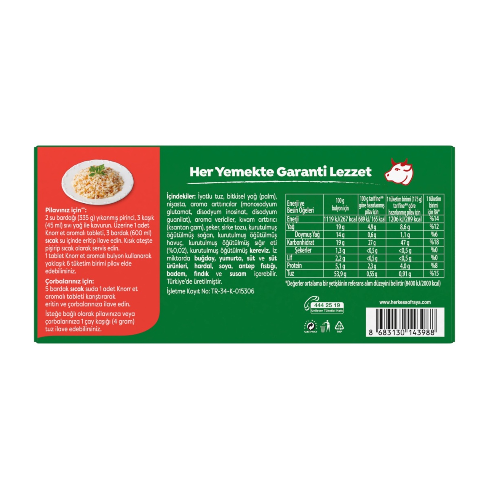 Knorr Et Aromalı Bulyon 24 Adet 240 G - Görsel 2
