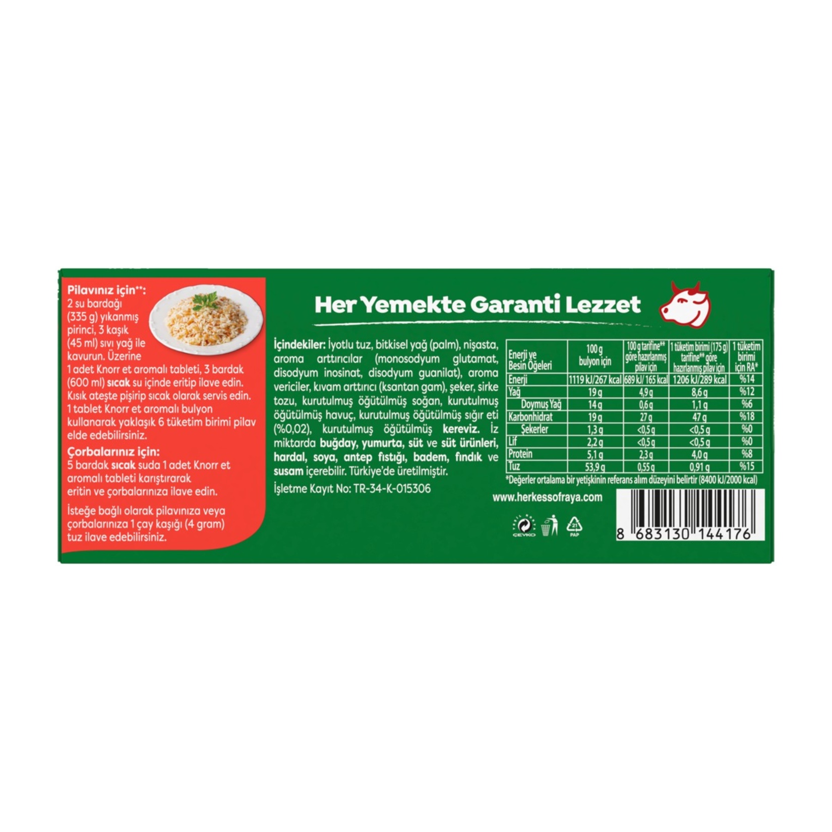 Knorr Et Aromalı Bulyon 12 Adet 120 G - Görsel 2