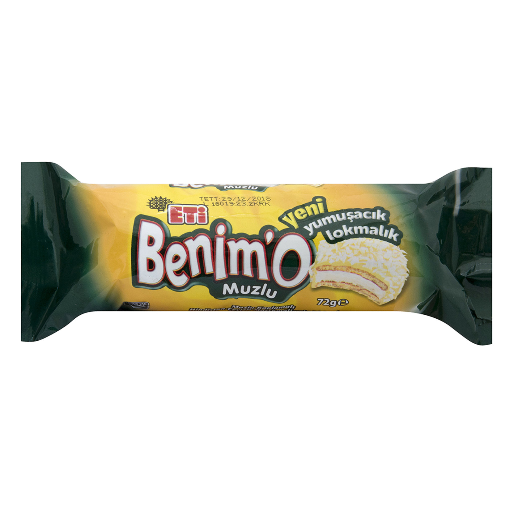 Eti Benimo Muzlu Kaplamalı Marshmallowlu Bisküvi 72 G