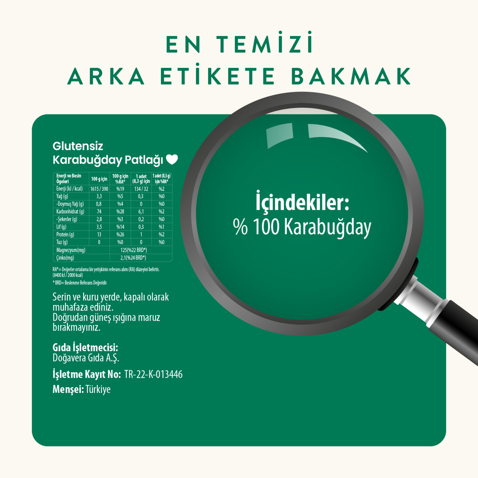Wefood Karabuğday Patlağı 100 G - Görsel 2