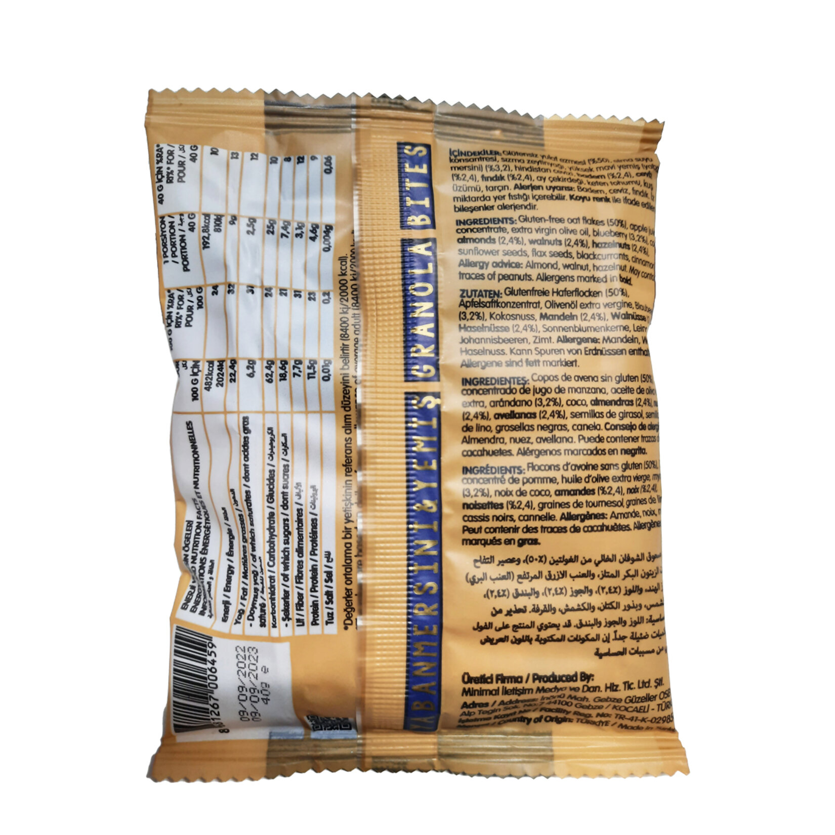 Moms Glutensiz Yaban Mersinli & Yemiş Granola 40 G - Görsel 2