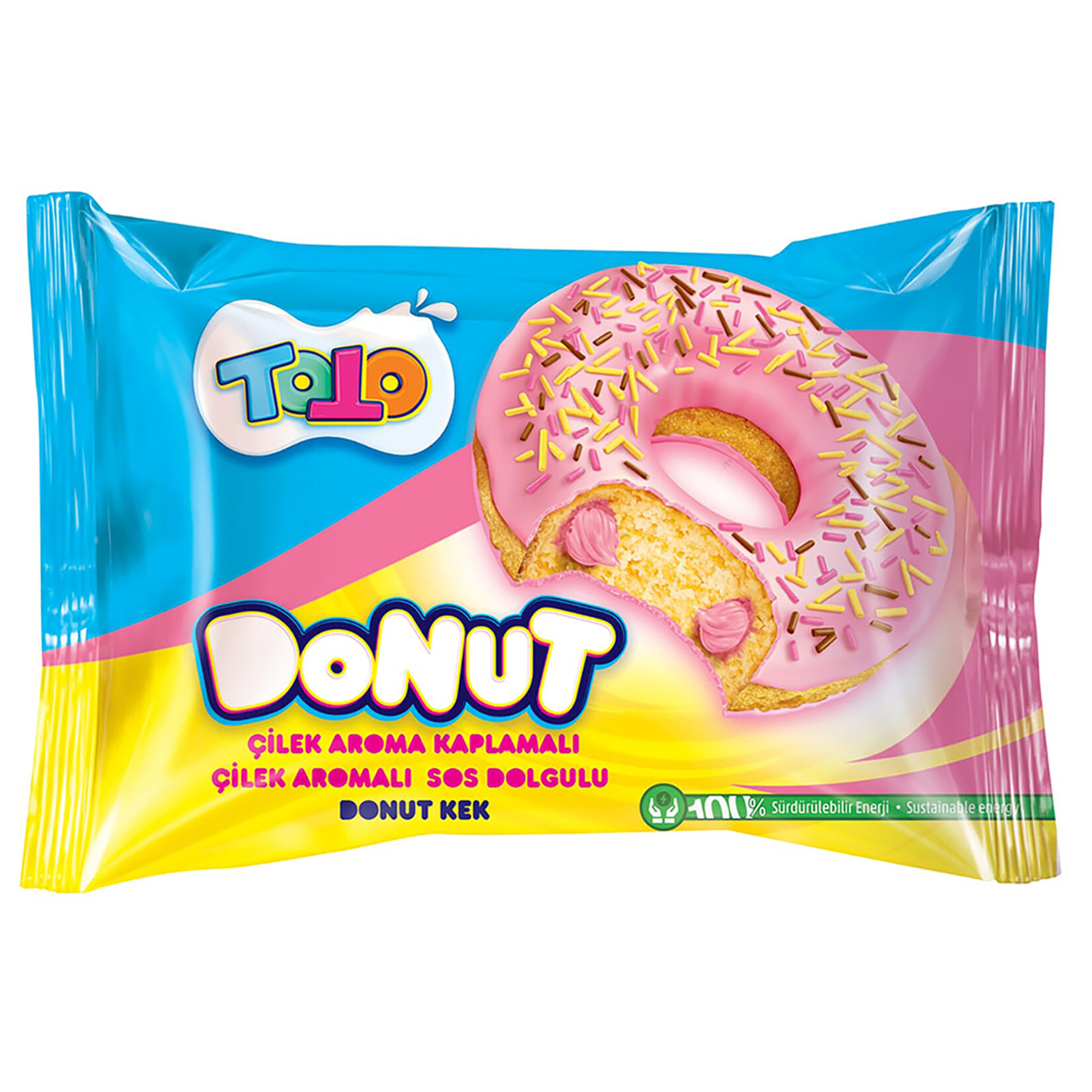 Toto Donut Kek Çilekli 40 G