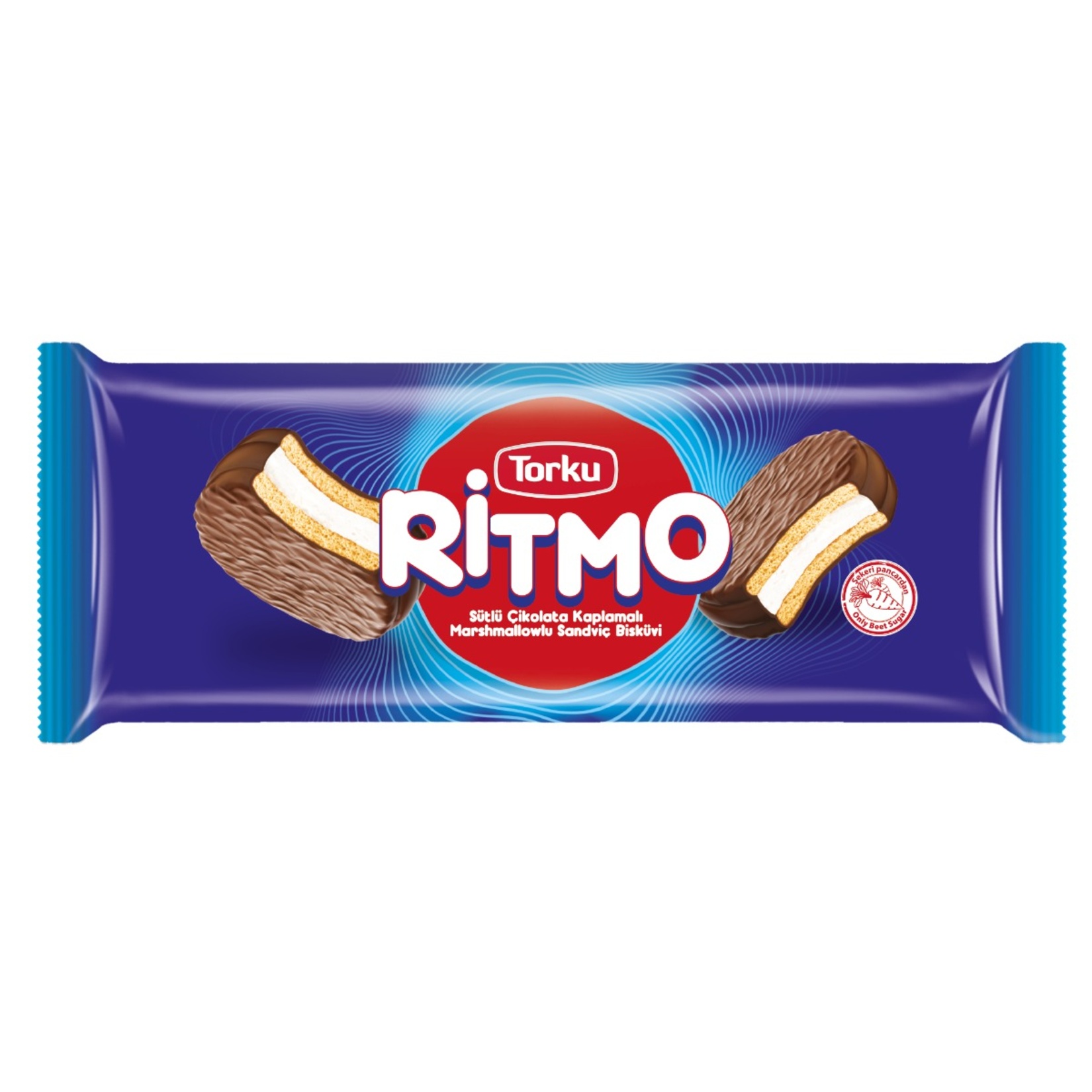 Torku Ritmo Sütlü Çikolata Kaplamalı Marshmallow Sandviç Bisküvi 240 G