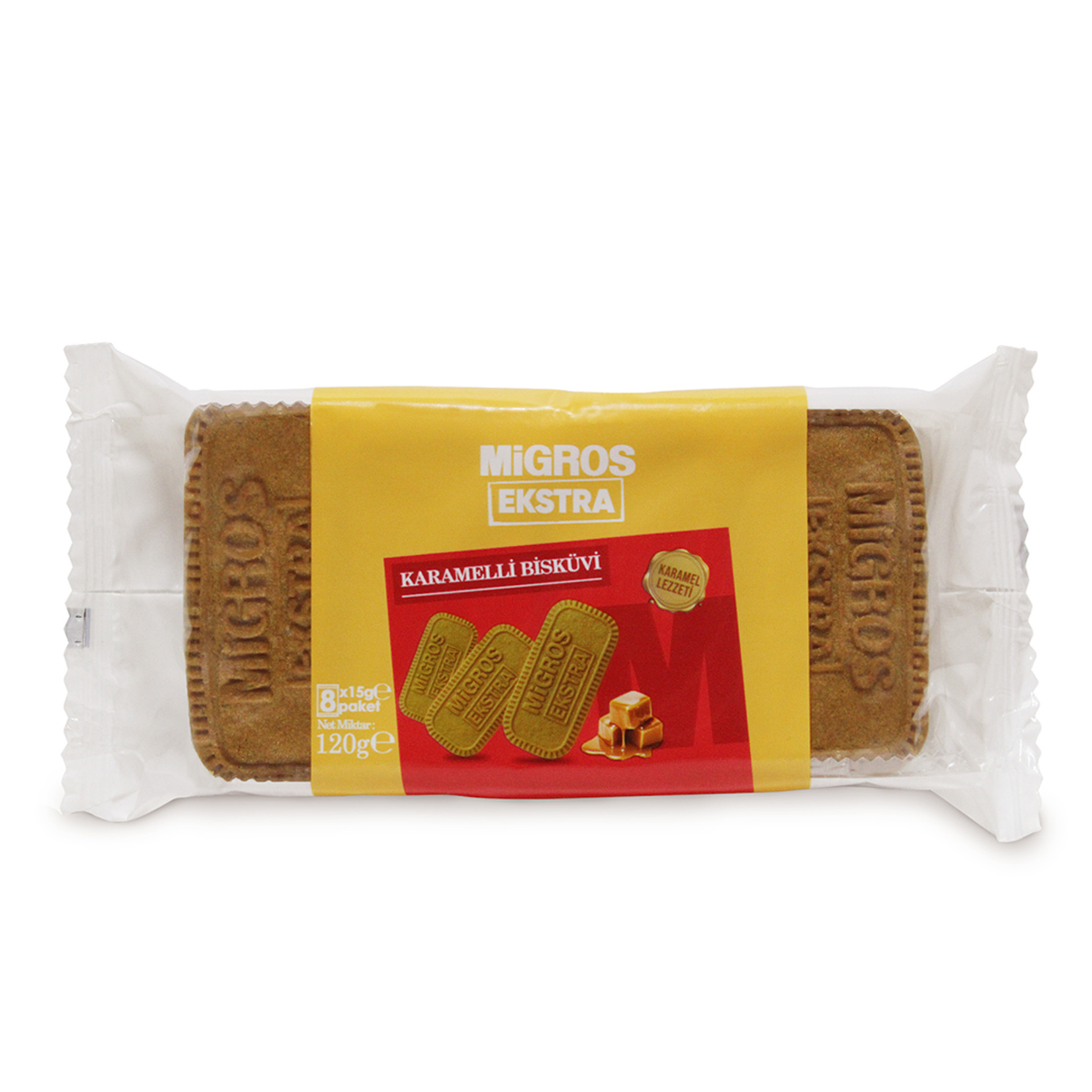 Migros Ekstra Karamelli Bisküvi 120 G
