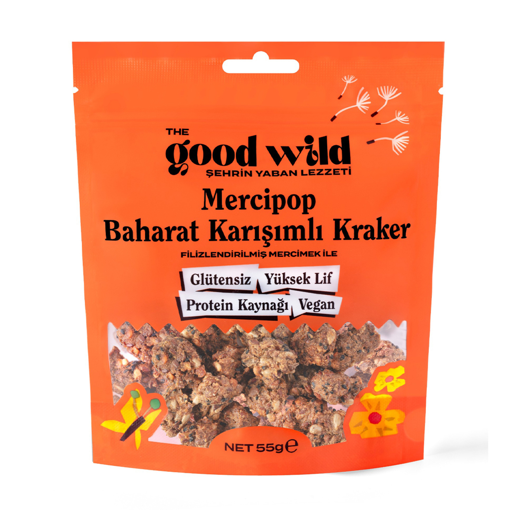 The Good Wild Mercipop Baharat Karışımlı Kraker 55 G