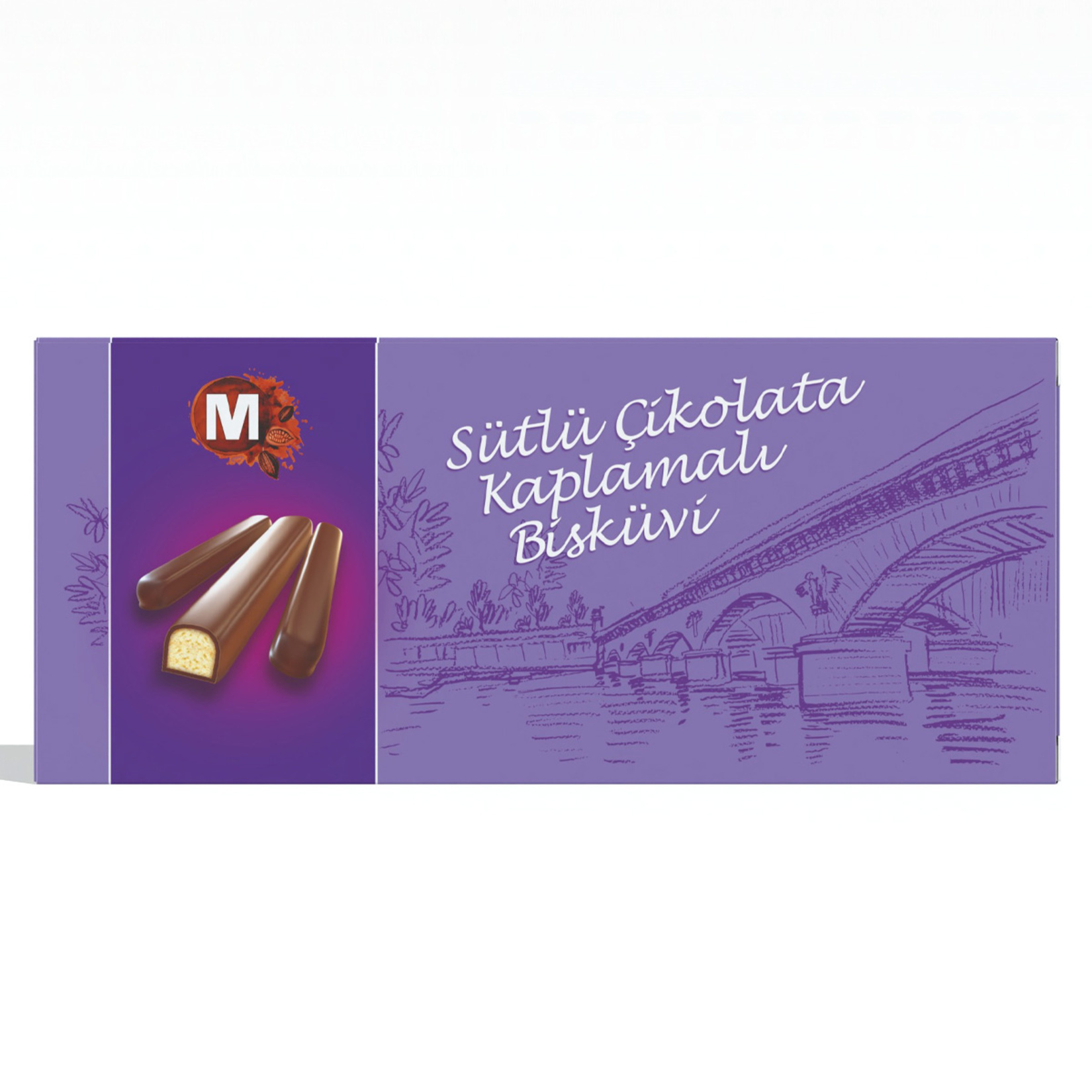 Migros Sütlü Çikolata Kaplamalı Bisküvi 100 G - Görsel 1