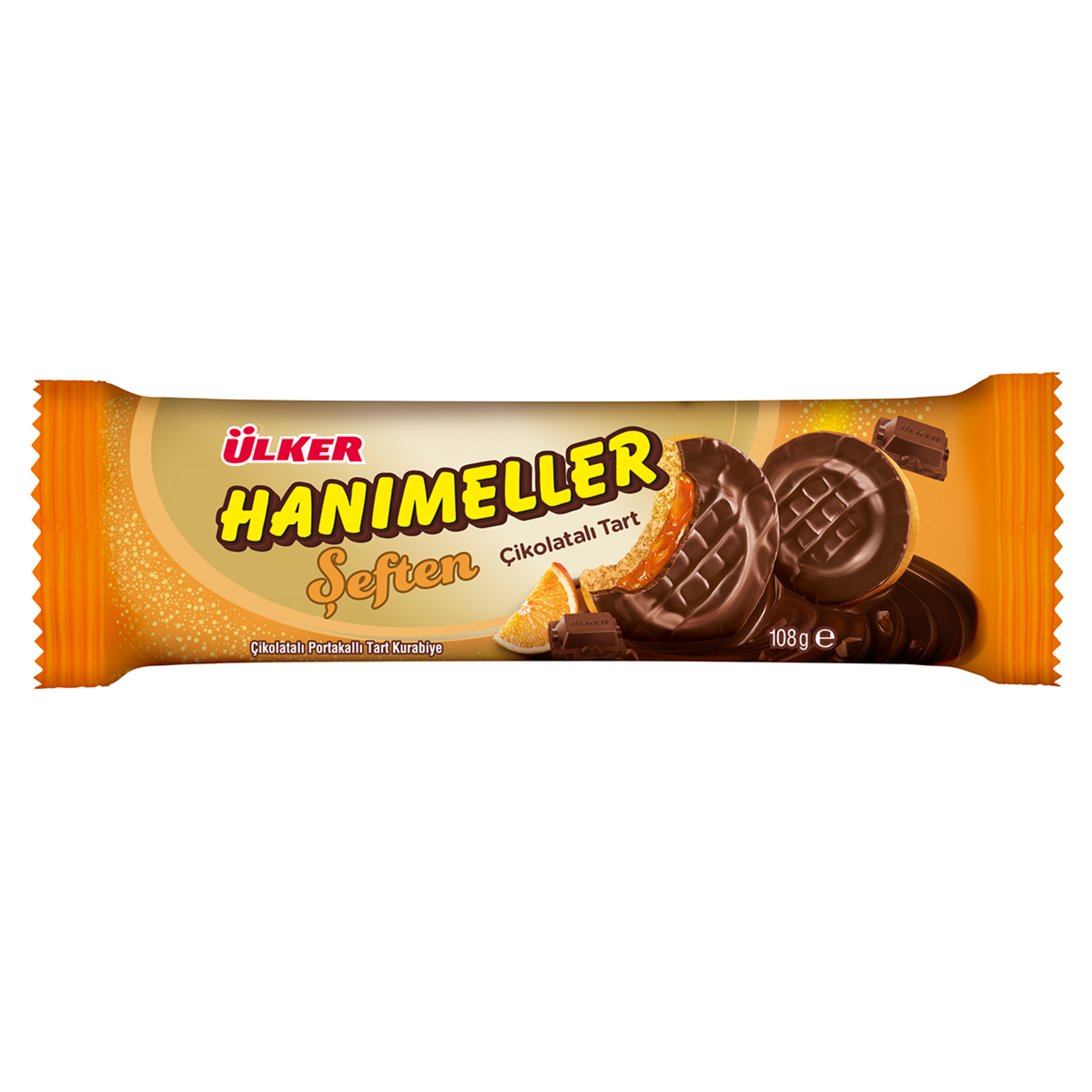 Ülker Hanımeller Çikolatalı Portakallı Tart Kurabiye 108 G