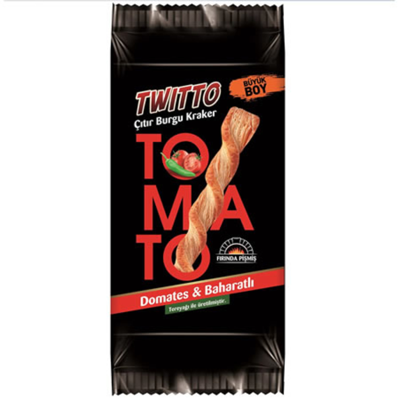 Twitto Domatesli Burgu Kraker 100  G