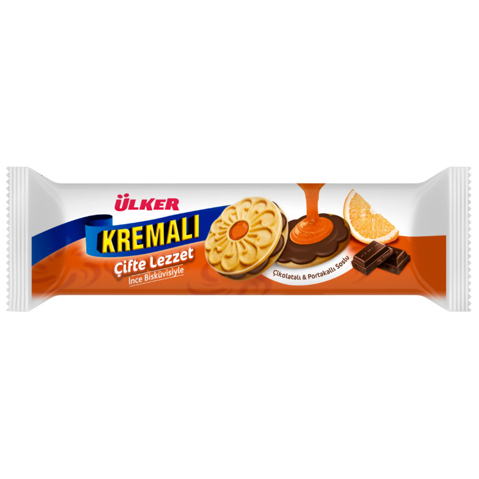 Ülker Kremalı Çifte Lezzet Çikolatalı&Portakallı Bisküvi 84 G - Migros