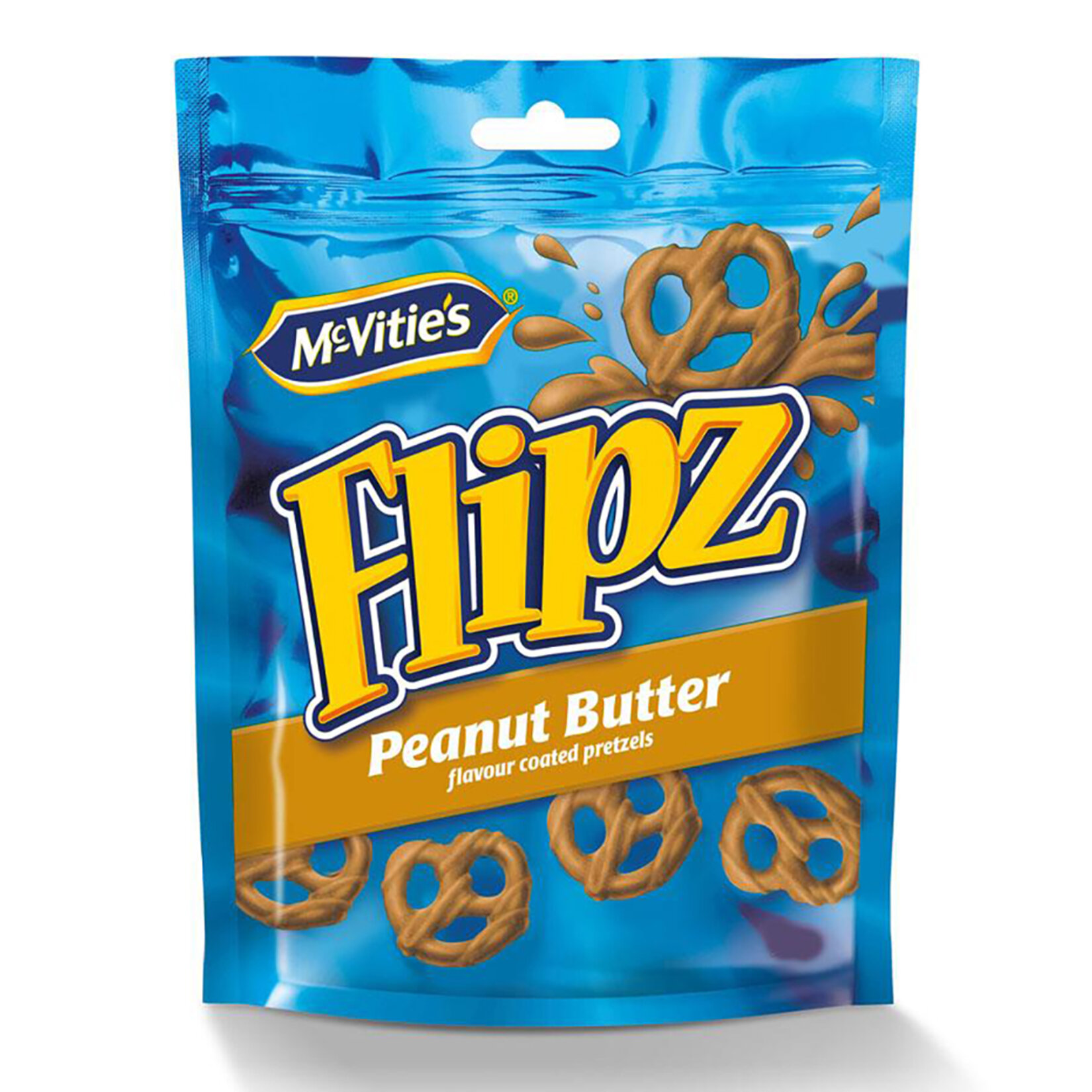 Mcvitie's Flipz Peanut Butter Flavour Pretzels 90 G