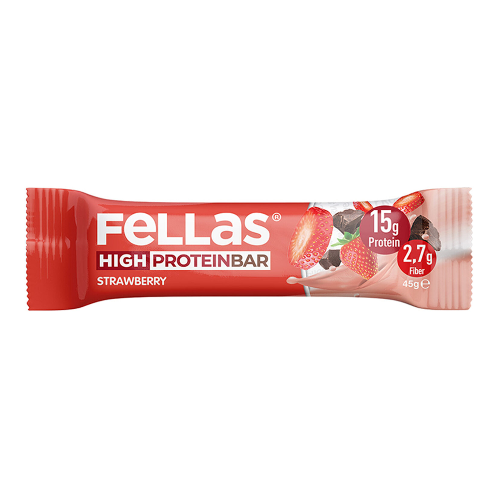Fellas Yüksek Protein Bar - Çilek 45 G - Görsel 1