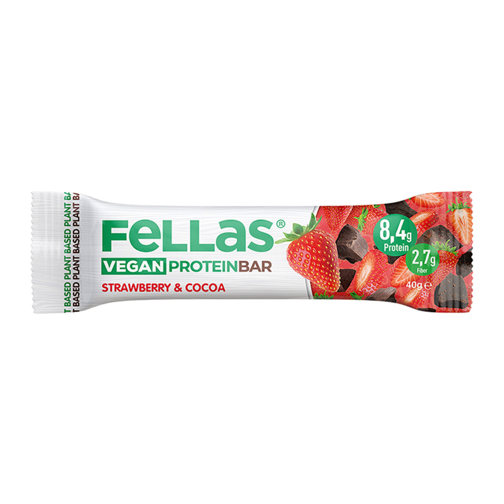 Fellas Vegan Protein Bar Çilek & Kakao 40 G