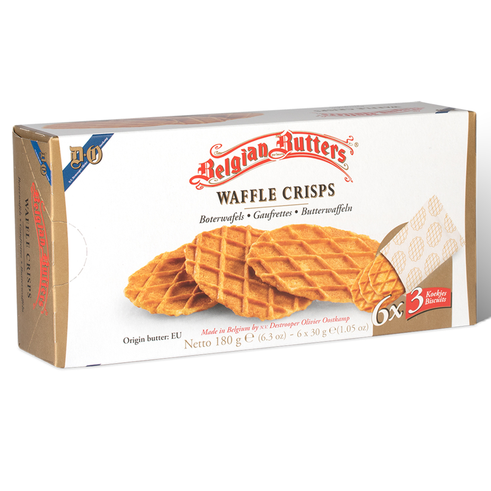 Belgian Butters Waffle Crisps 180 G