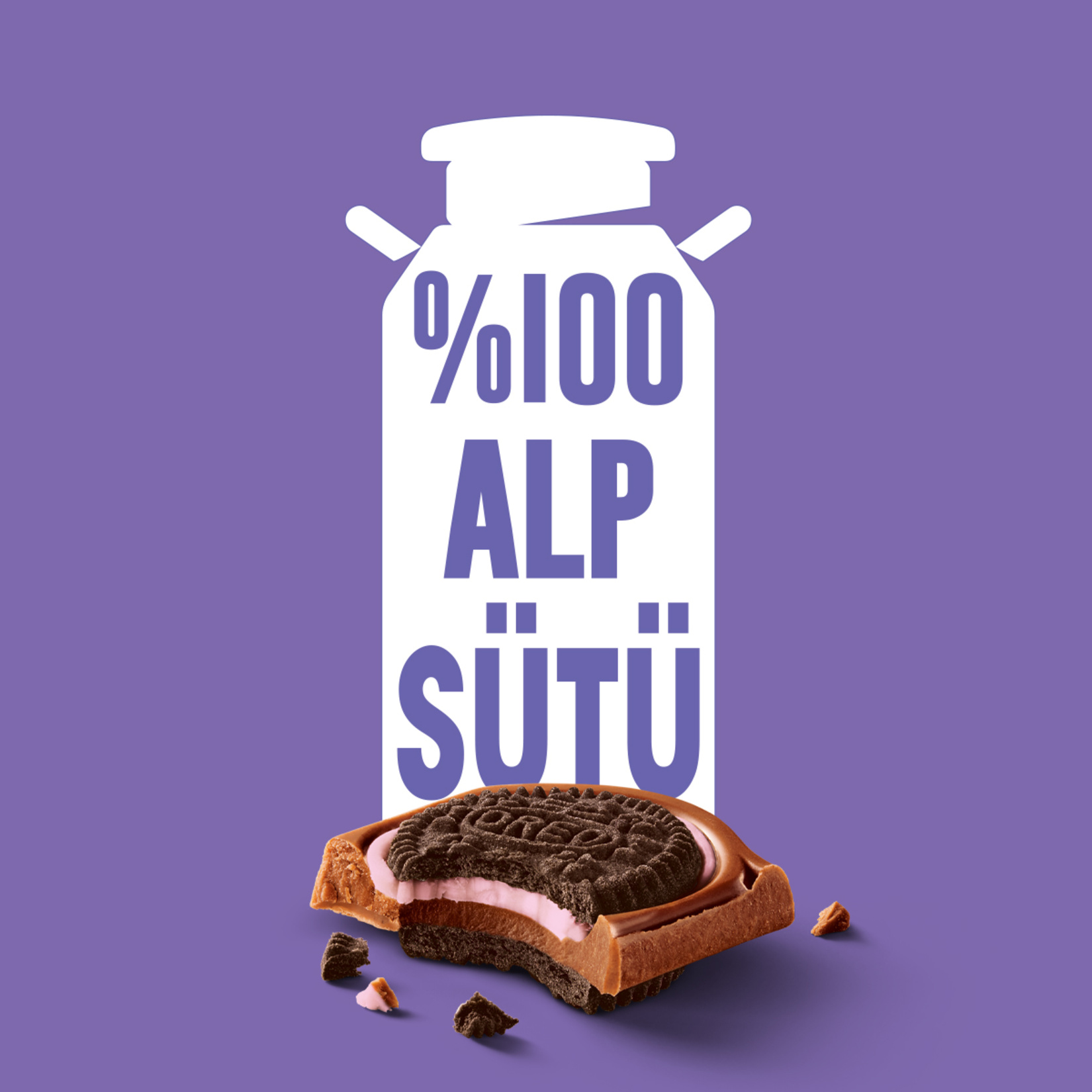 Milka Oreo Sandwich Çilekli 92 G - Görsel 6