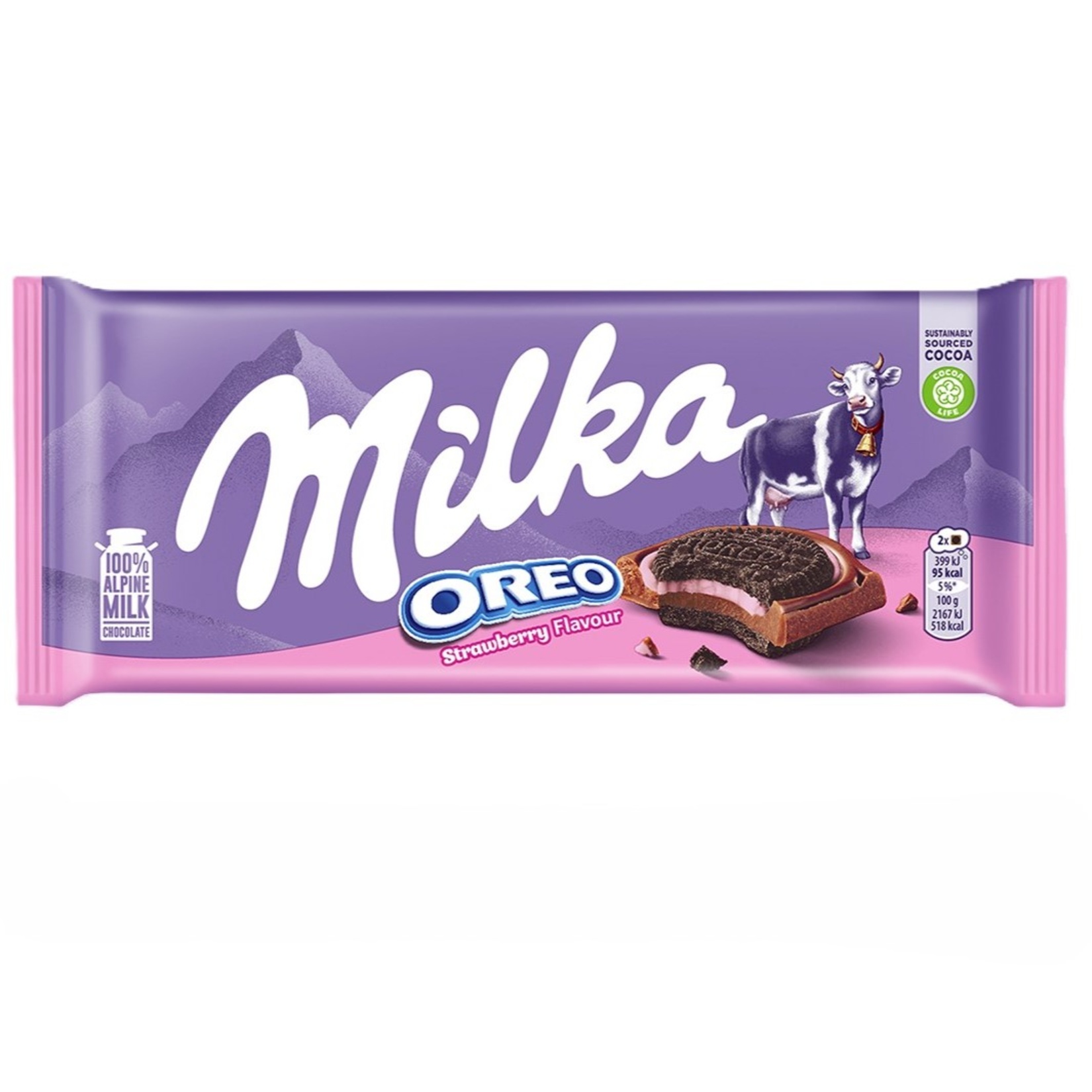 Milka Oreo Sandwich Çilekli 92 G - Görsel 1