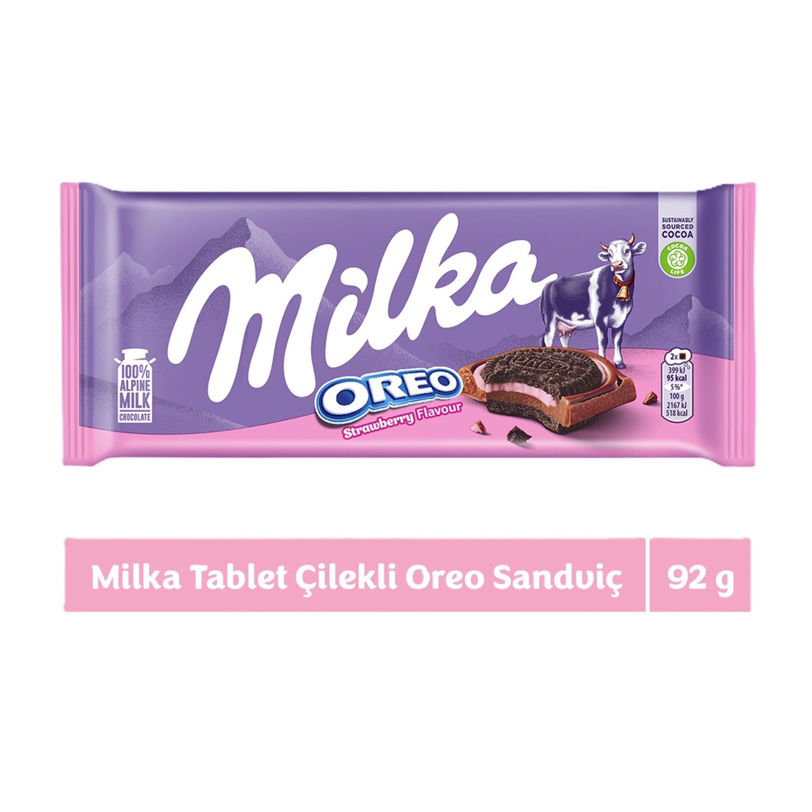 Milka Oreo Sandwich Çilekli 92 G - Görsel 2