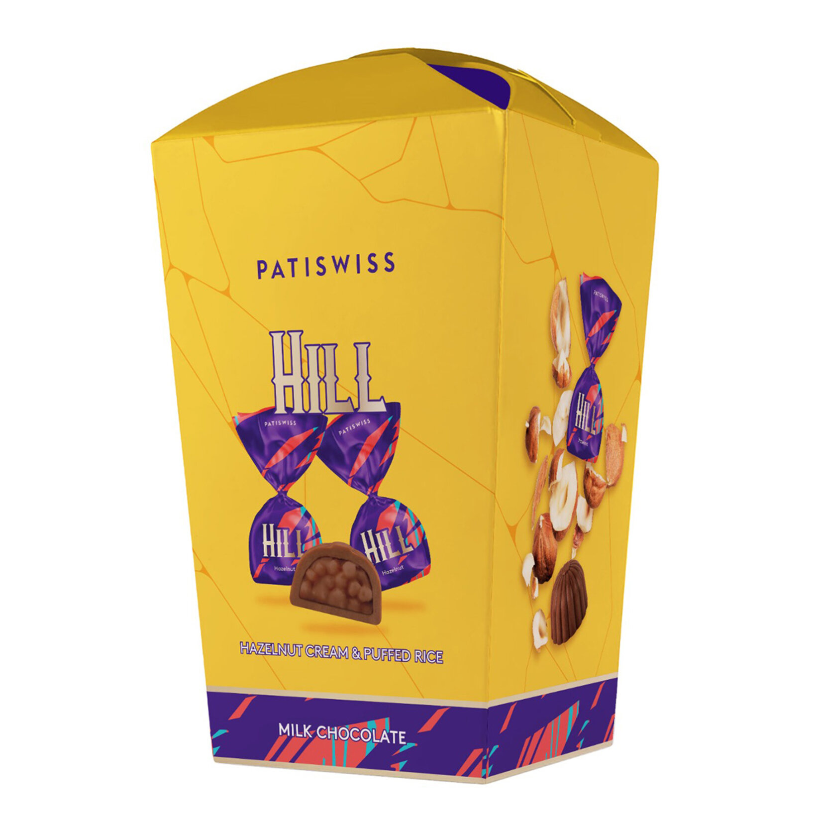 Patiswiss Hill Fındık Dolgulu Pirinç Patlağı Sütlü Çikolata 200 G