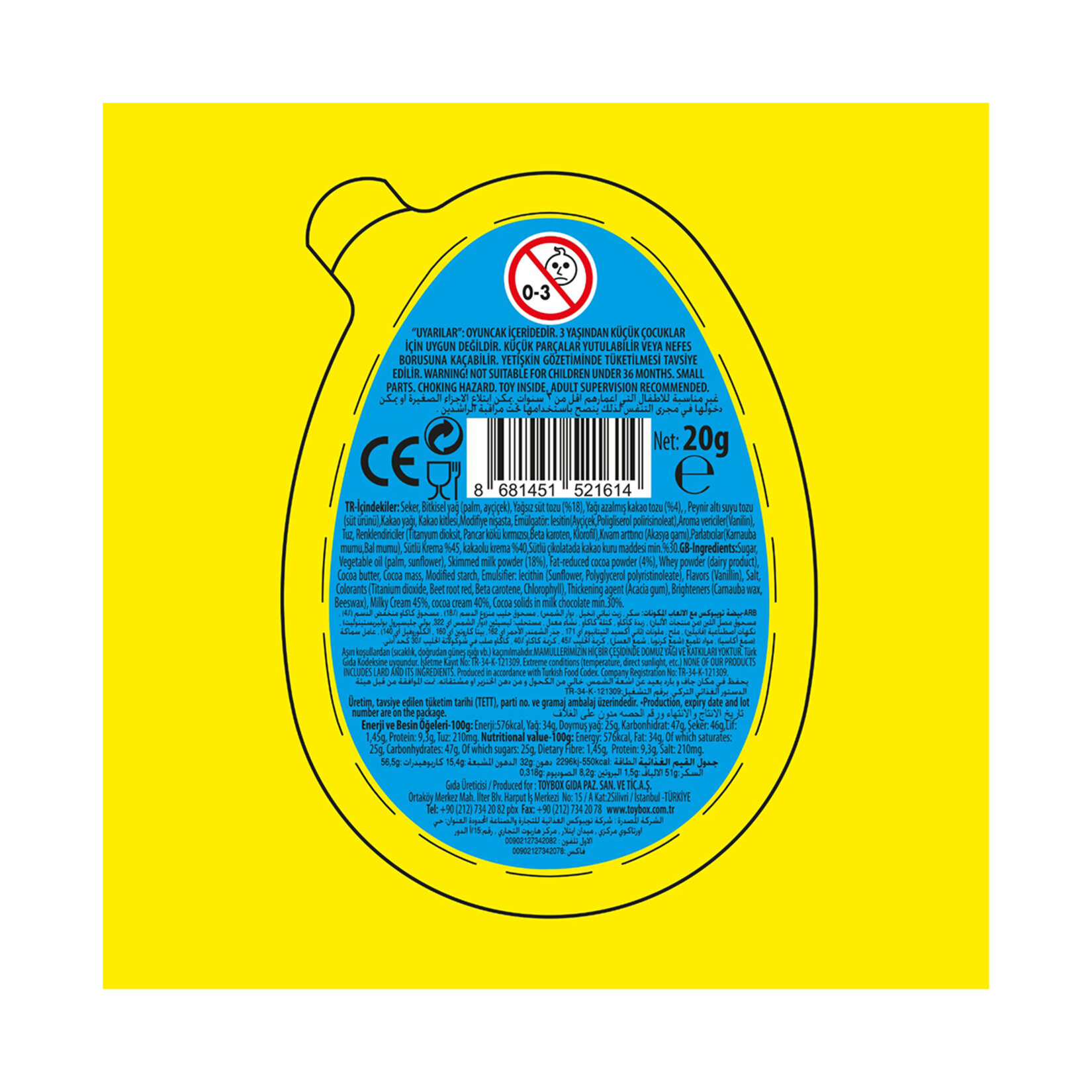 Toybox Max Oyuncaklı Yumurta Erkek 20 G - Görsel 2