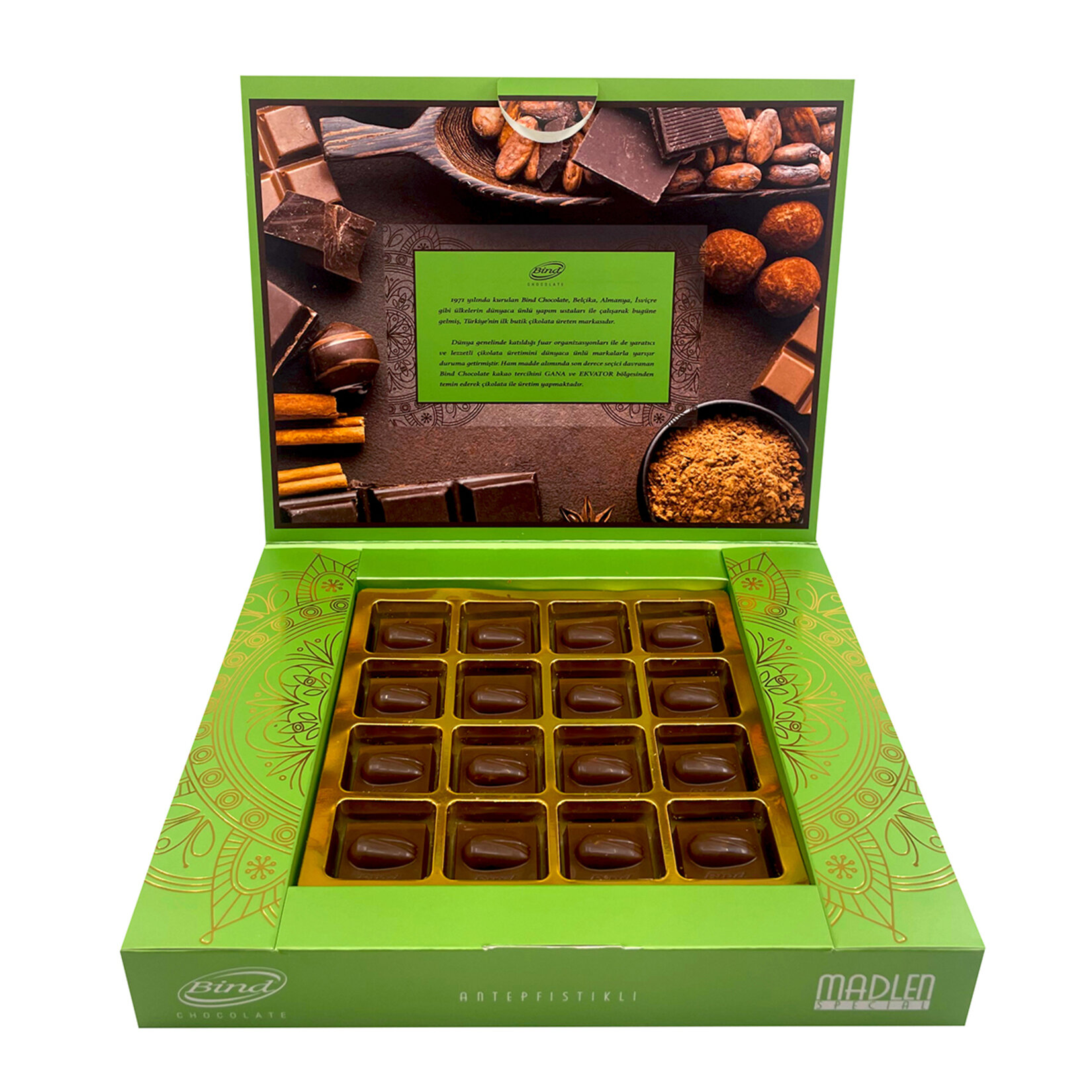 Bind Fıstıklı Spesiyal Madlen Çikolata 160 G