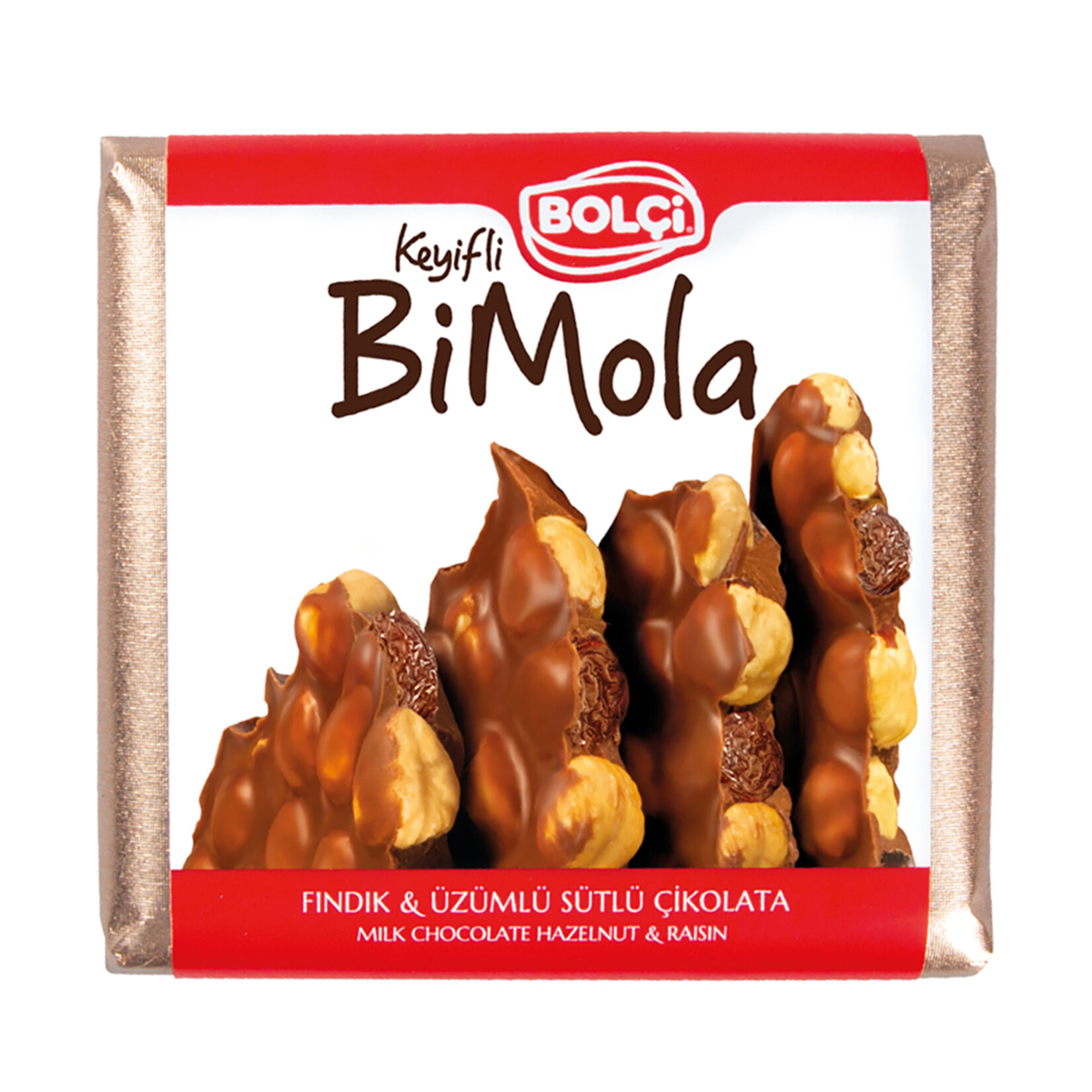 Bolçi Bi Mola Sütlü Fındık Üzüm Tablet Çikolata 70 G
