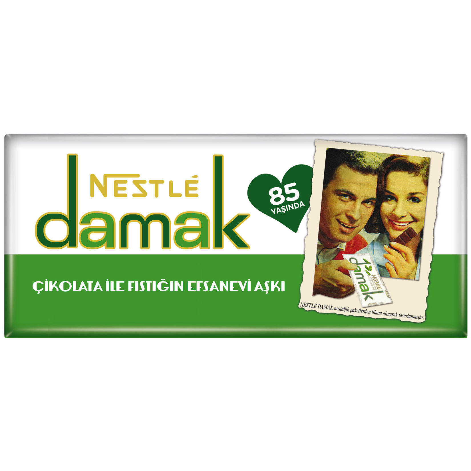Nestle Damak Antep Fıstıklı Sütlü Çik Nostalji 80G