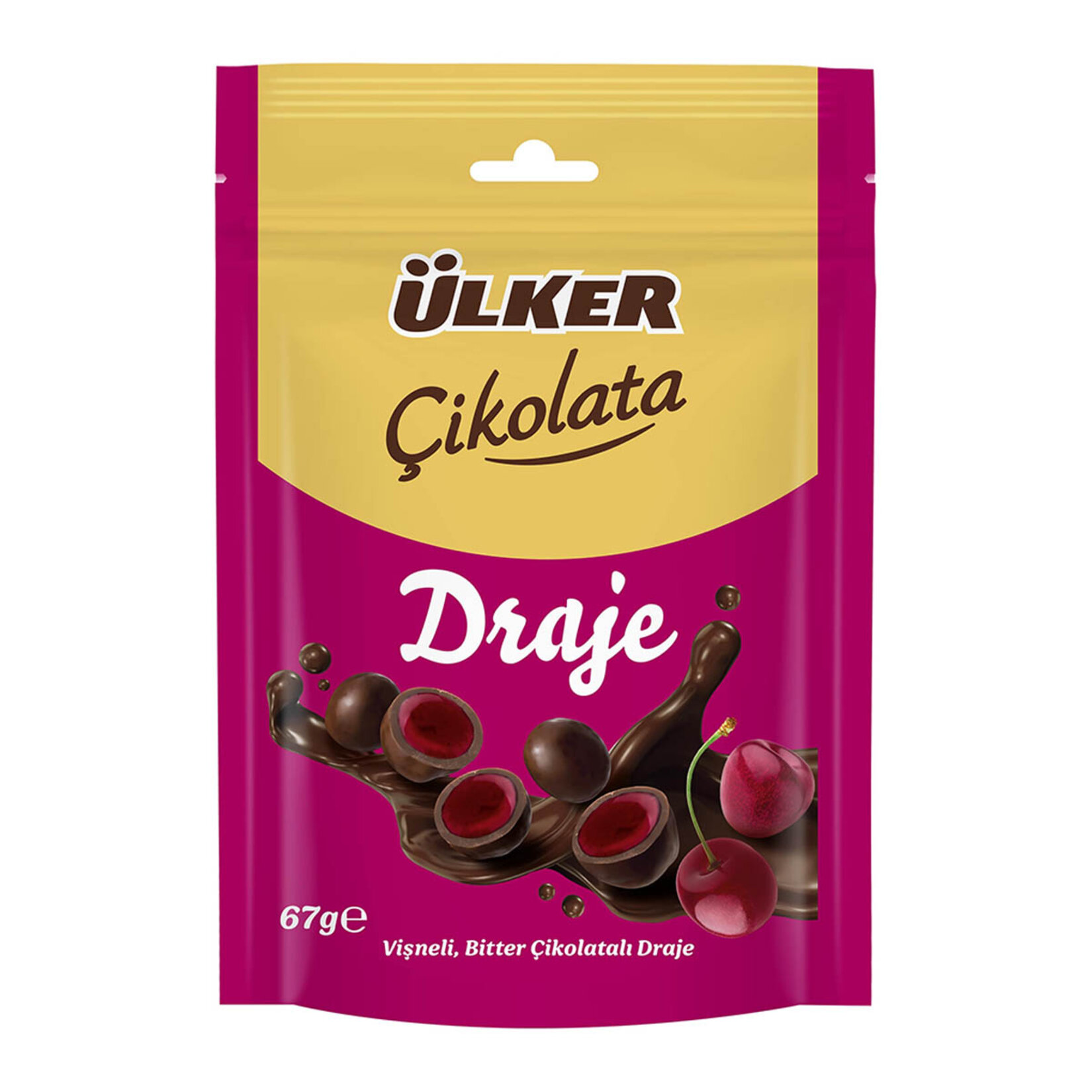 Ülker Draje Çikolata Vişne Bitter 67 G