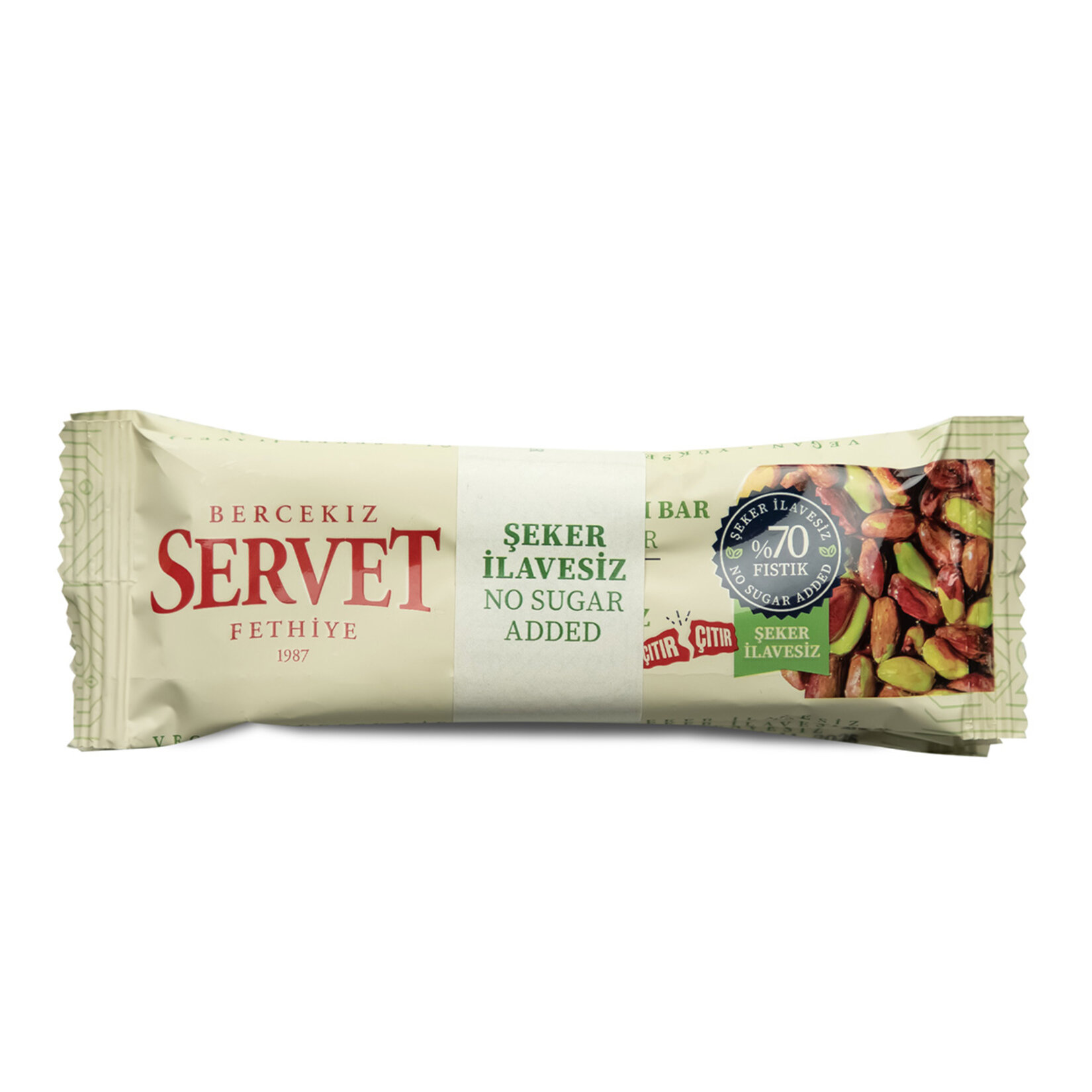 Servet Şekerleme Antep Fıstığı Krokan Bar 6 x 20 G