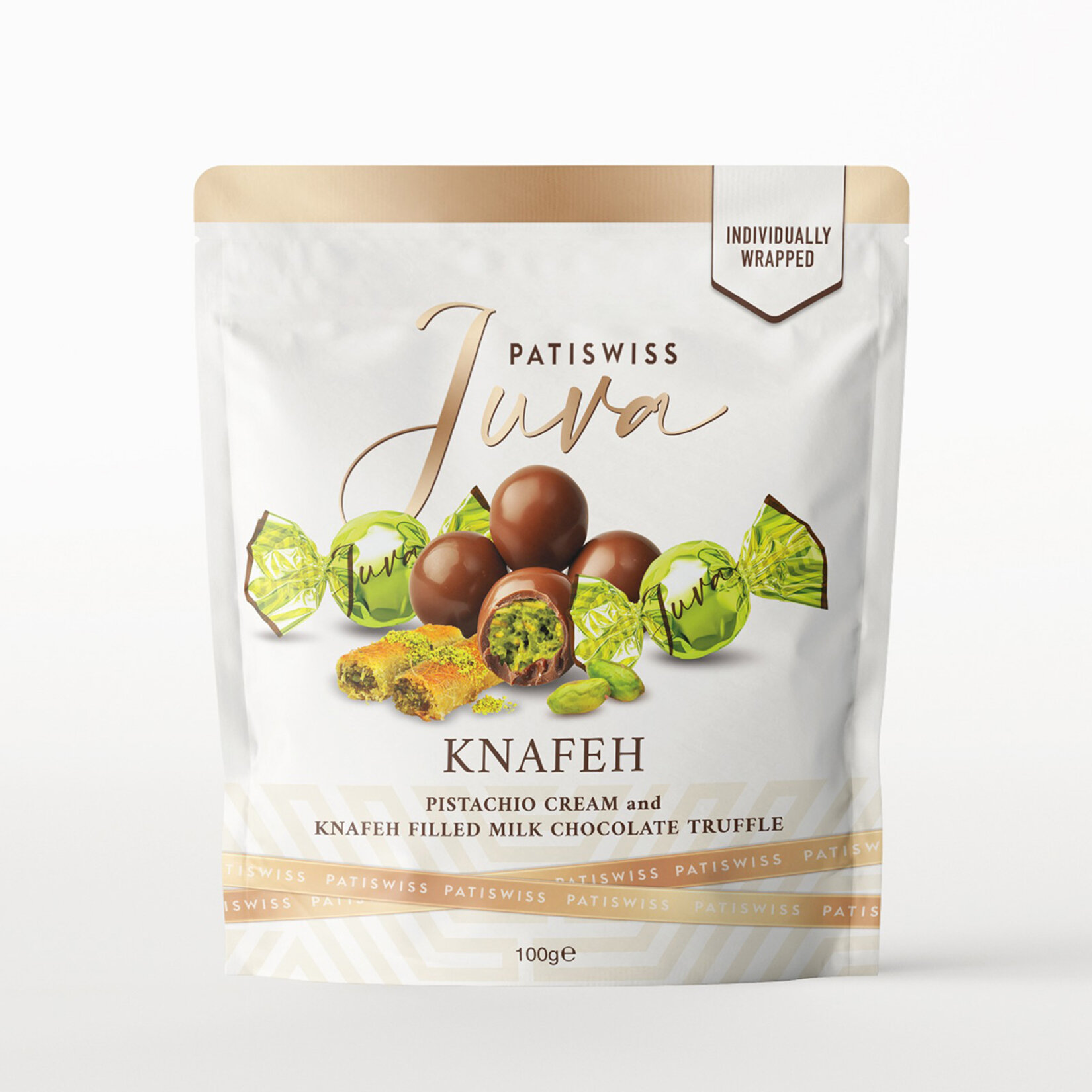 Patiswiss Antep Fıstıklı Krema & Künefe Dolgulu Sütlü Trüf 100 G