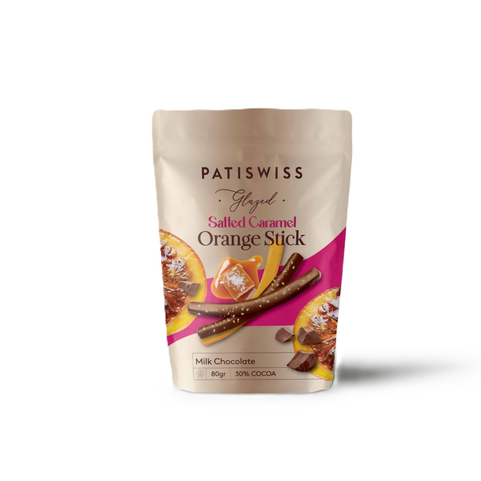 Patiswiss Tuzlu Karamelli Sütlü Portakal Çubuğu 80 G