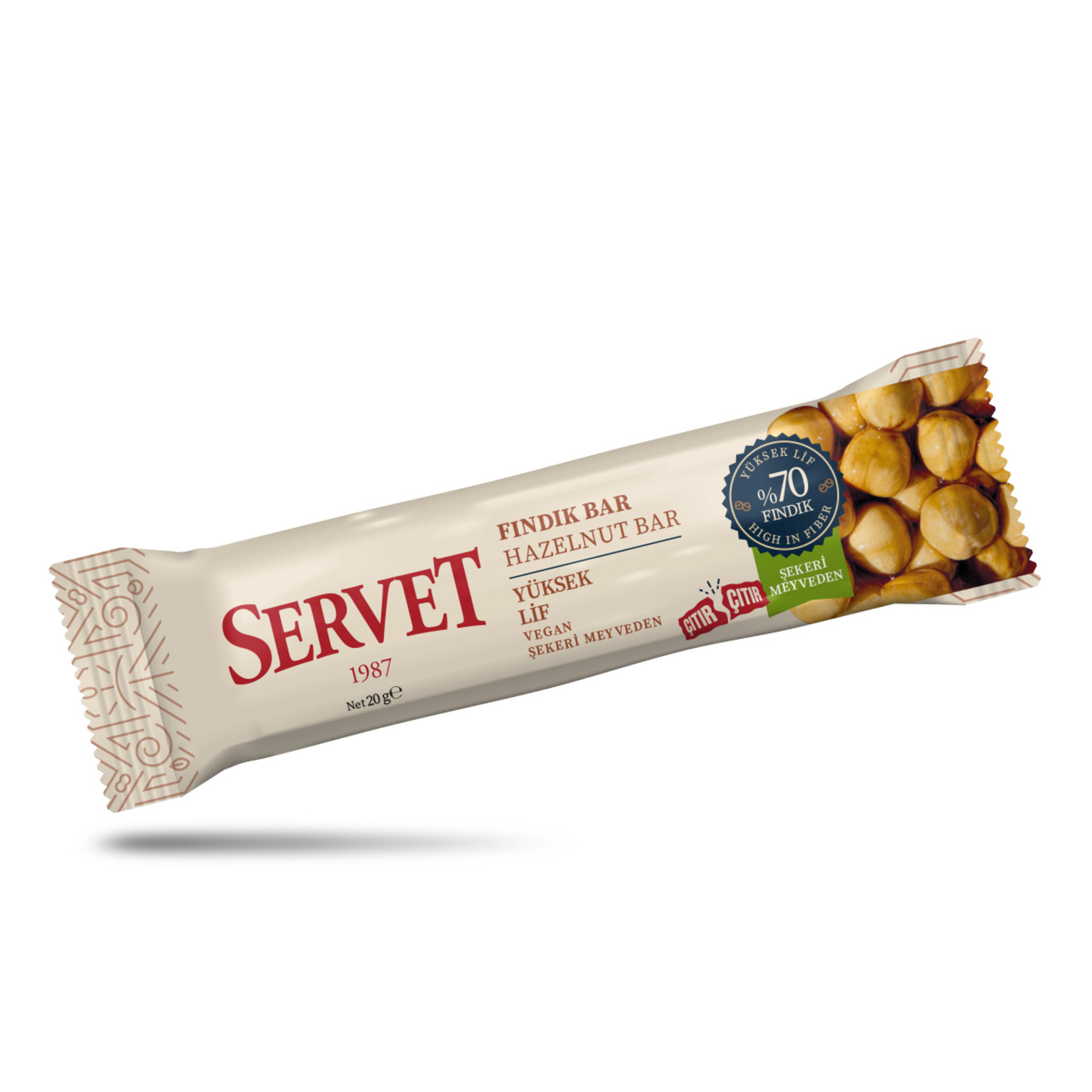 Servet Şekerleme Fındıklı Bar 20 G
