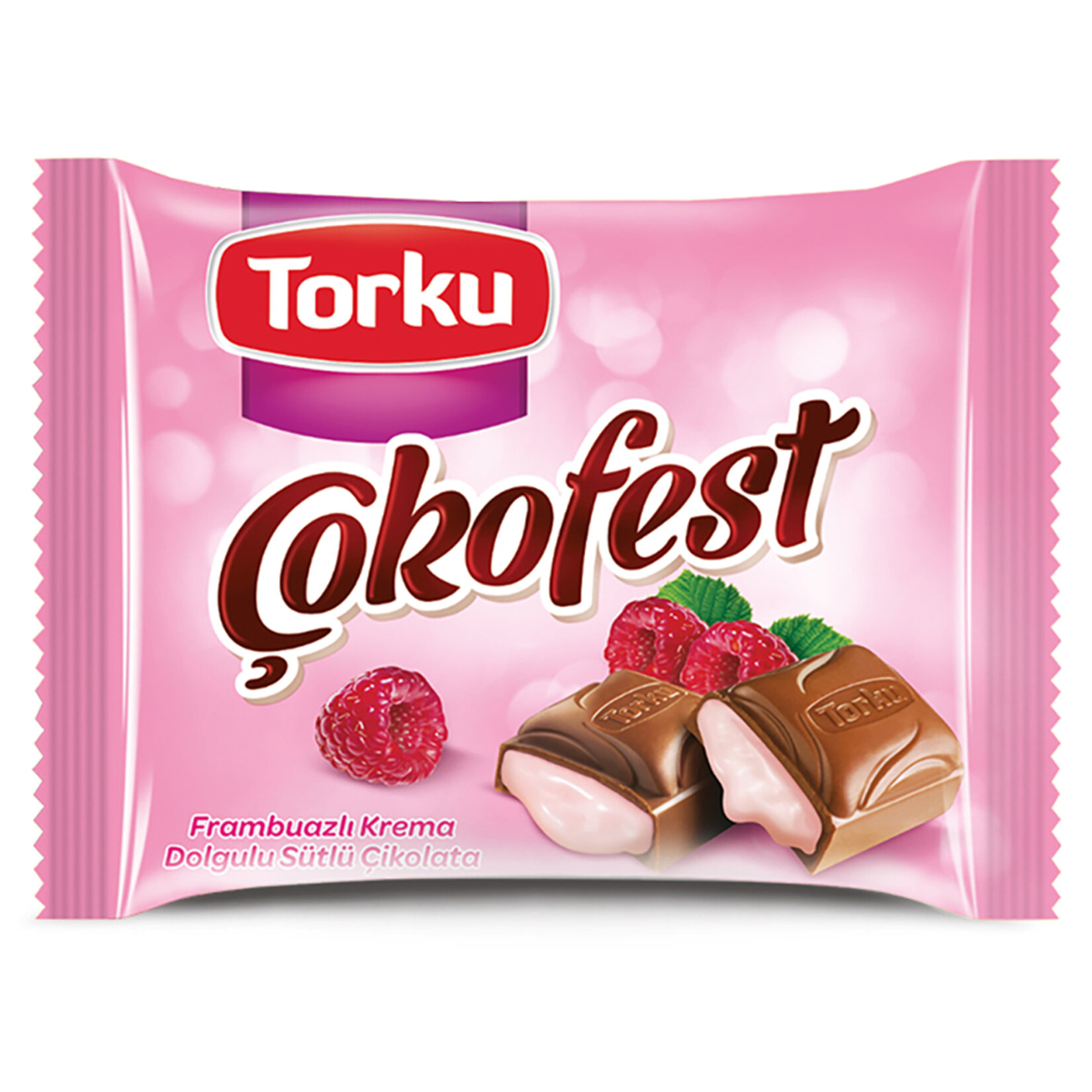 Torku Çokofest Frambuaz Dolgulu Çikolata 55 G