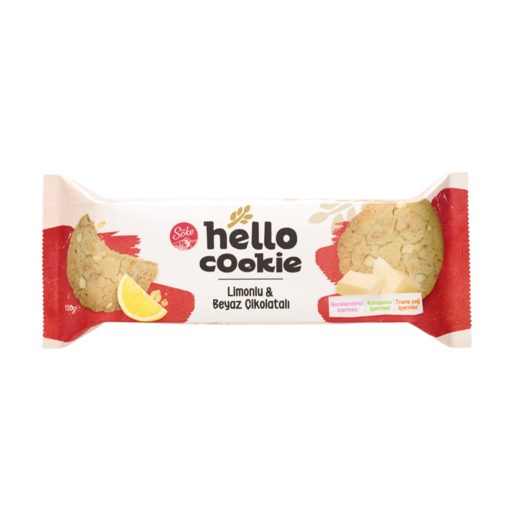 Söke Hello Limonlu & Beyaz Çikolatalı Cookie 130 G