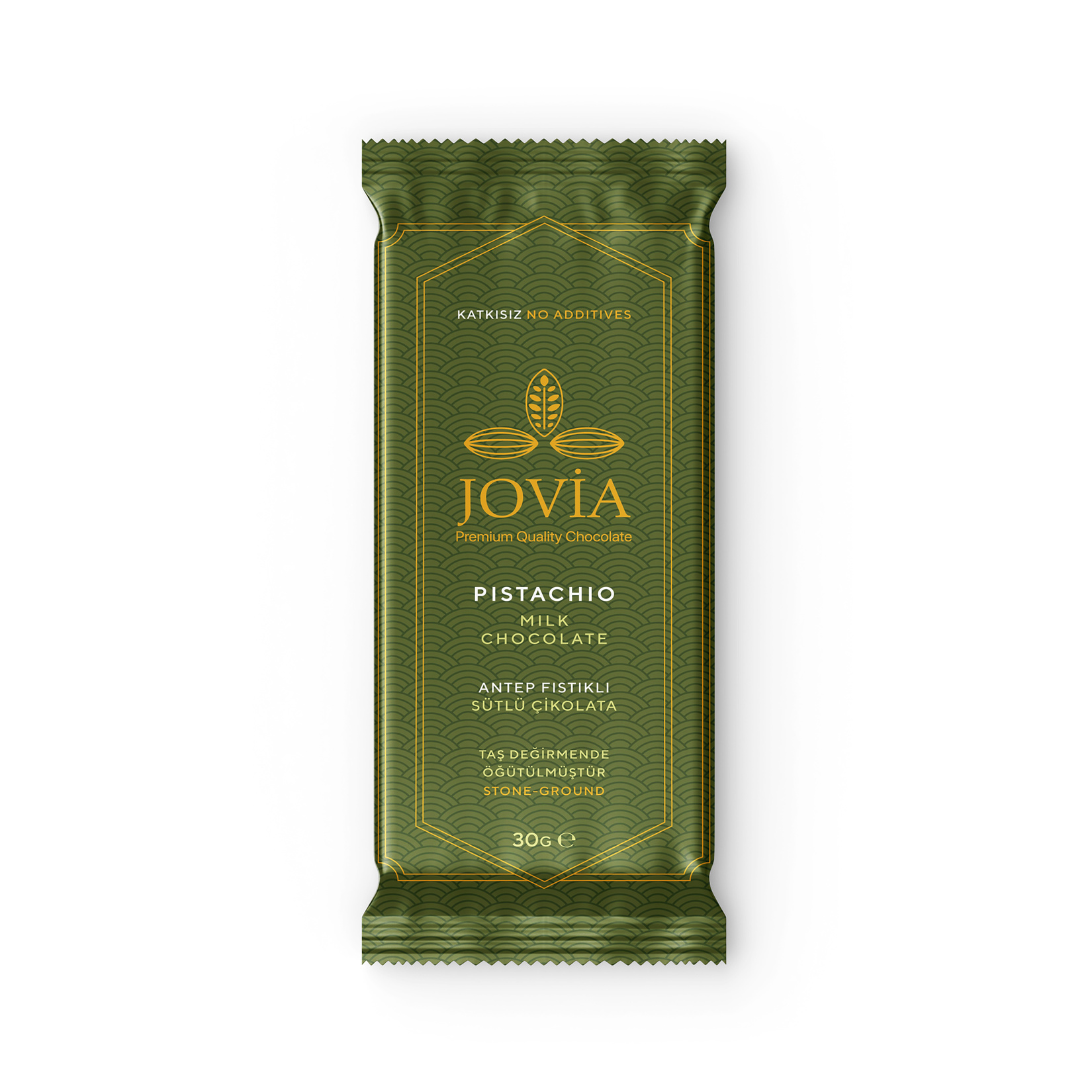 Jovia Premium Sütlü Antep Fıstıklı Çikolata 30 G