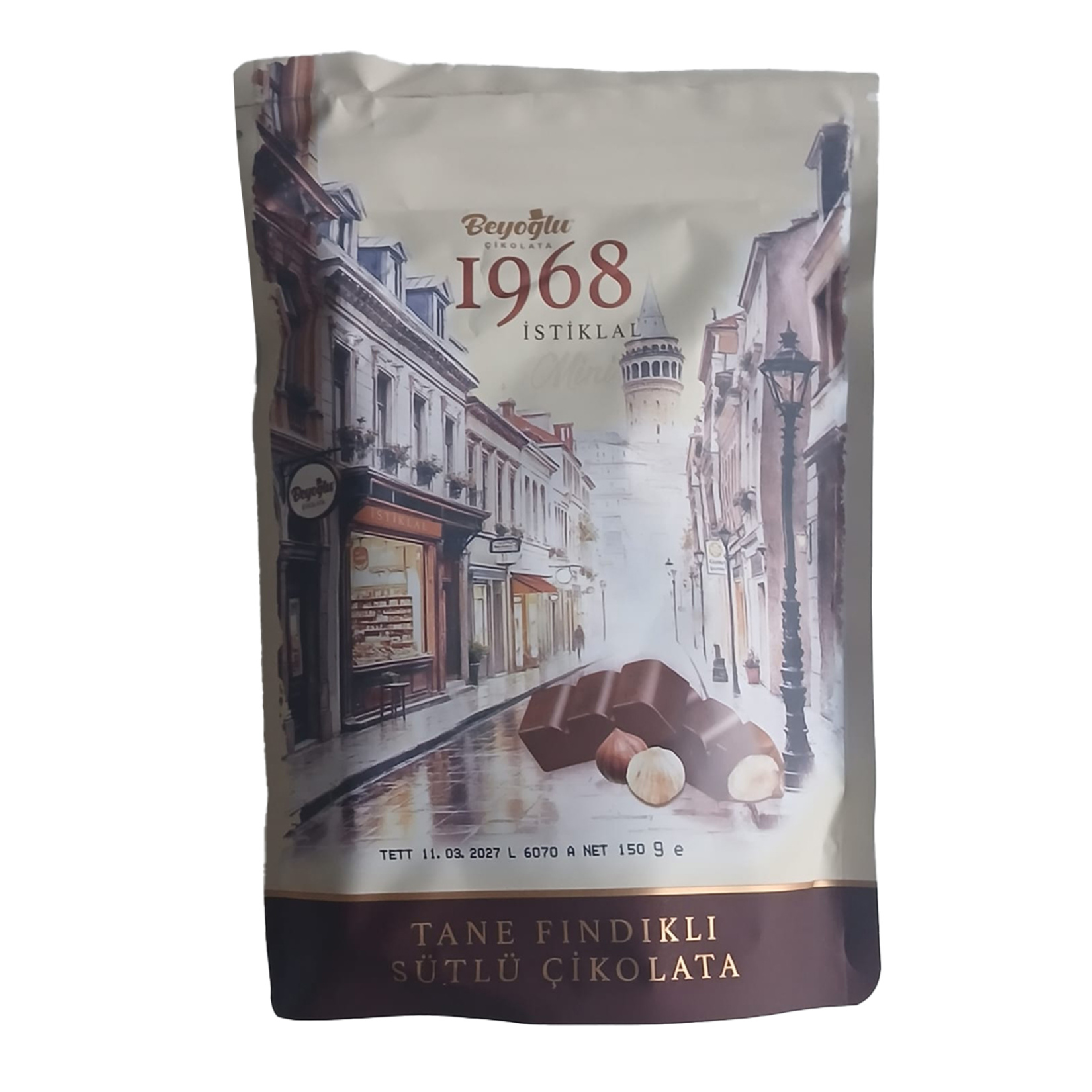 Beyoğlu 1968 İstiklal Mini Tane Fındıklı Sütlü Çikolata 150 G