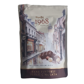 Beyoğlu 1968 İstiklal Mini Tane Fındıklı Sütlü Çikolata 150 G
