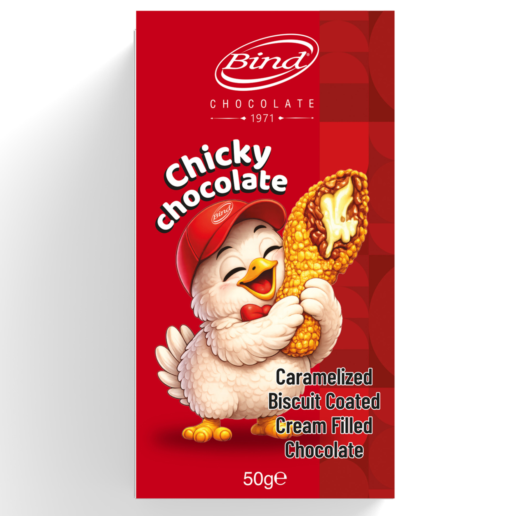 Bind Chicky Karamelize Bisküvi Kaplı Dolgulu Çikolata 50 G - Görsel 1