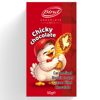 Bind Chicky Karamelize Bisküvi Kaplı Dolgulu Çikolata 50 G