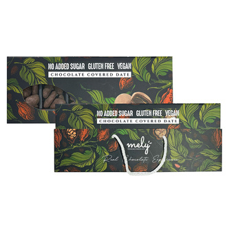 Mely Şeker İlavesiz Glutensiz Vegan Hurmalı Çikolata 250 G