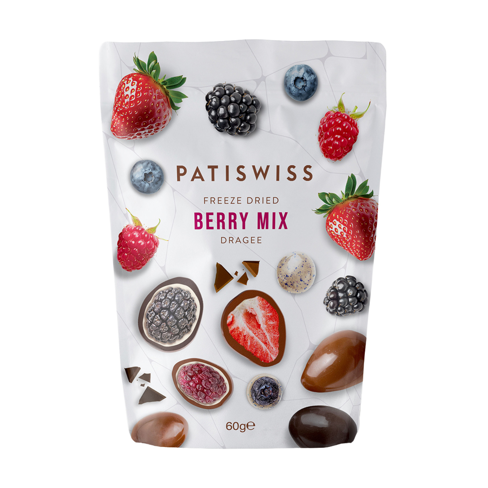 Patiswiss Freeze Dried Berry Mix Dragee 60 G