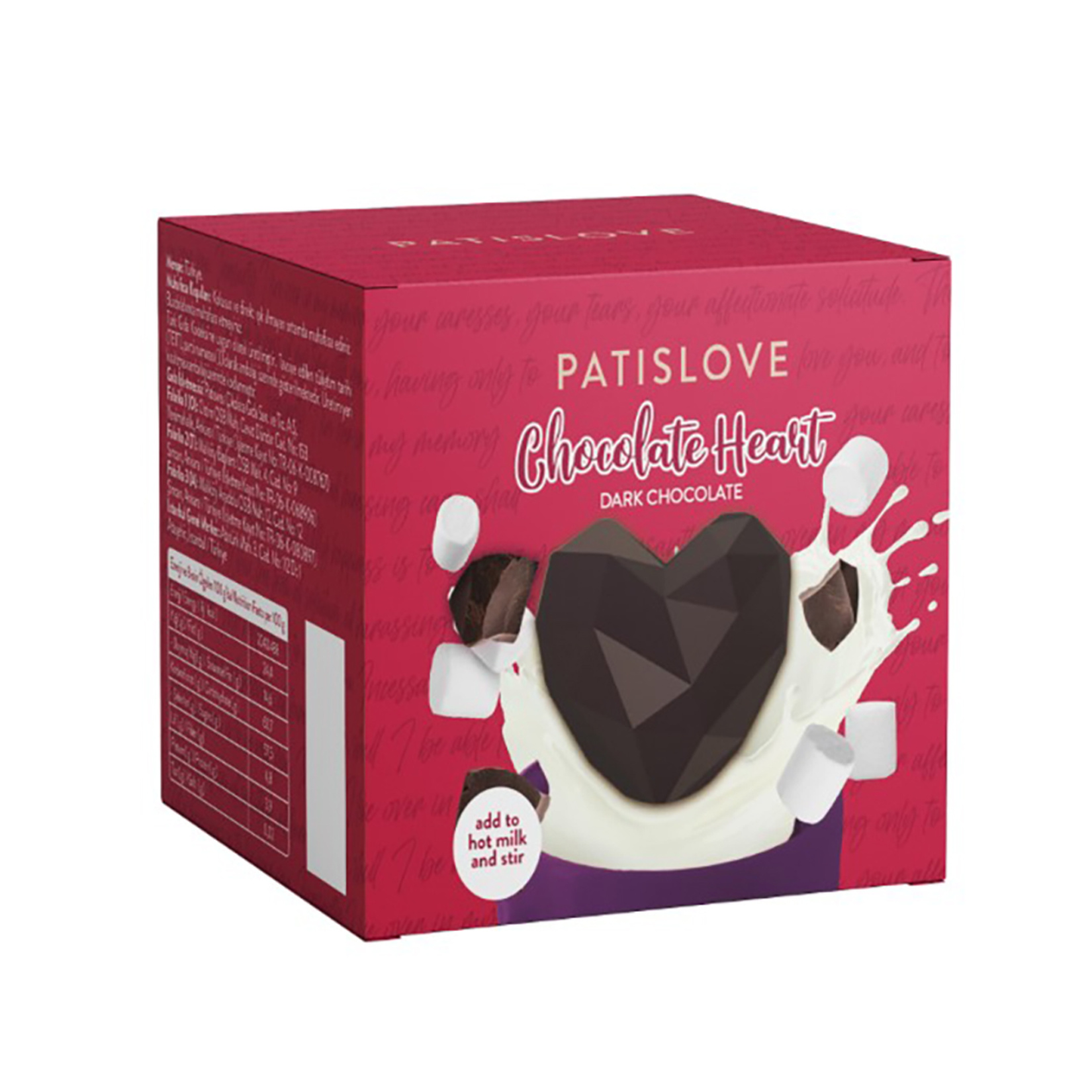 Patislove Marshmallowlu & Kalp Şekilli Sütlü Çikolata 35 G
