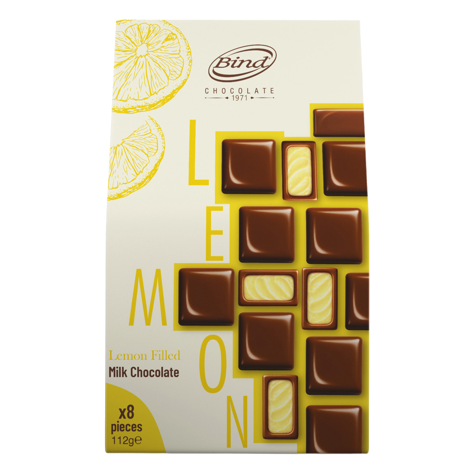 Bind Limon Dolgulu Çikolata 112 G - Görsel 1