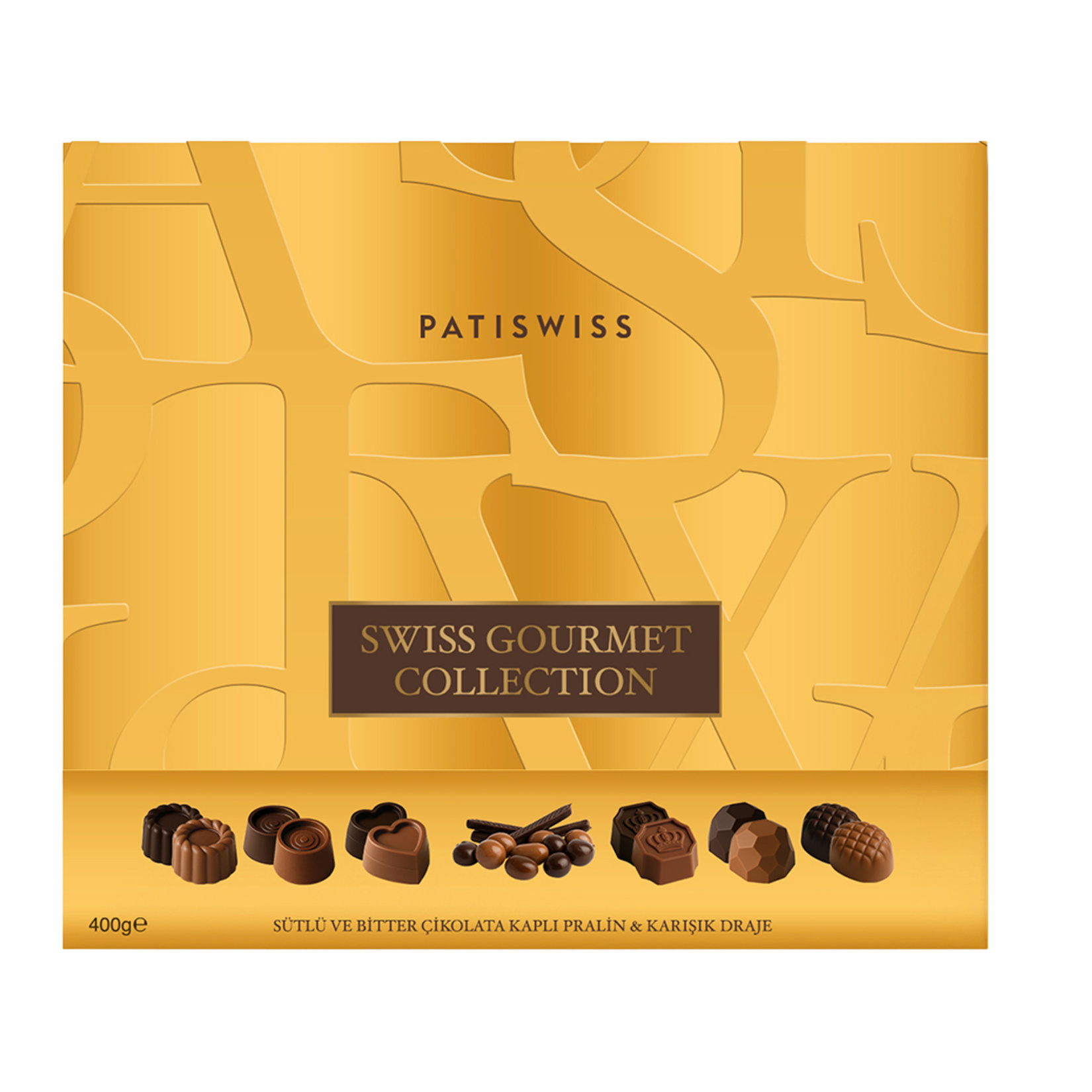 Patiswiss Sütlü Bitter Çikolata Kaplı Pralin & Karışık Draje 400 G