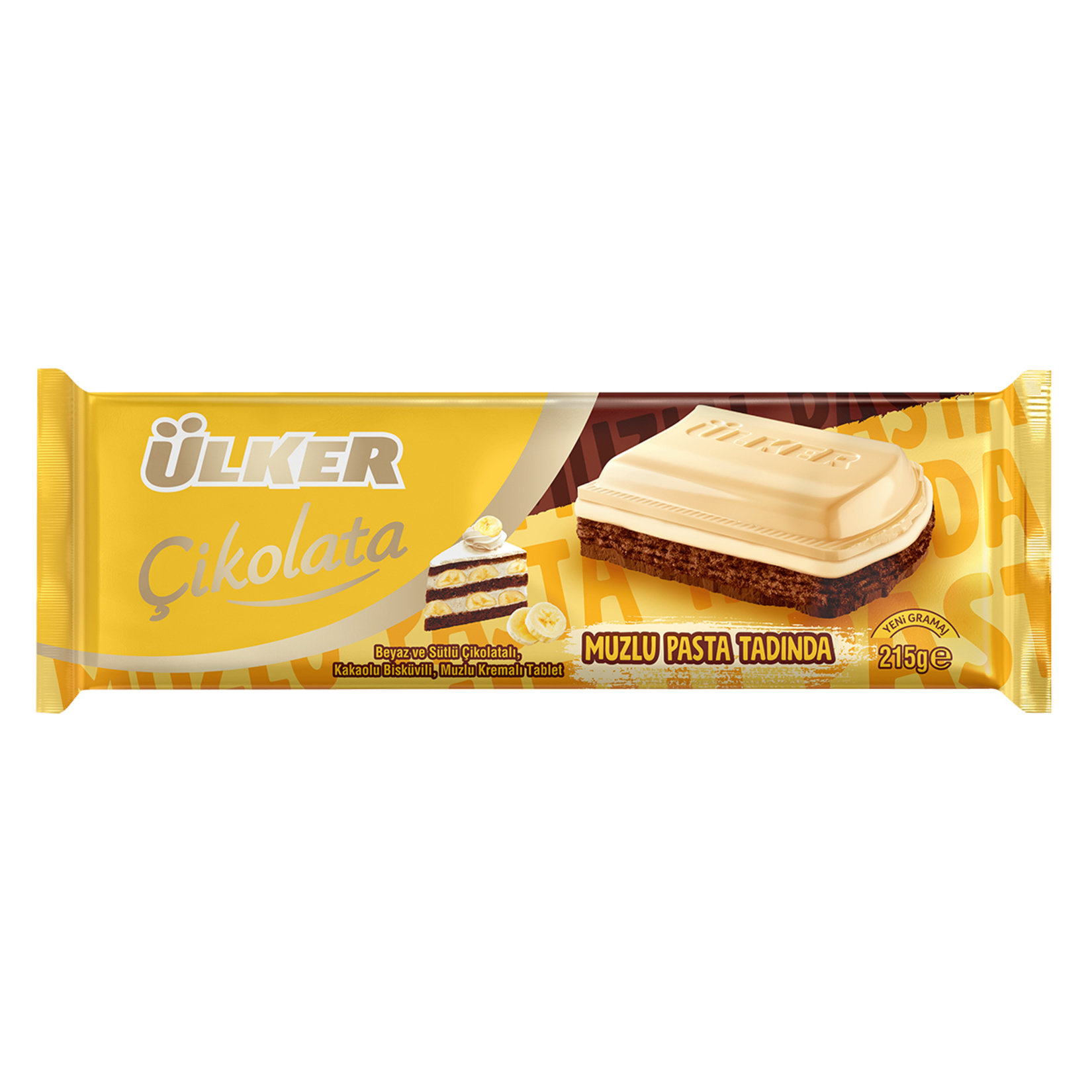 Ülker Çikolata Muzlu Pasta Tadında 215 G