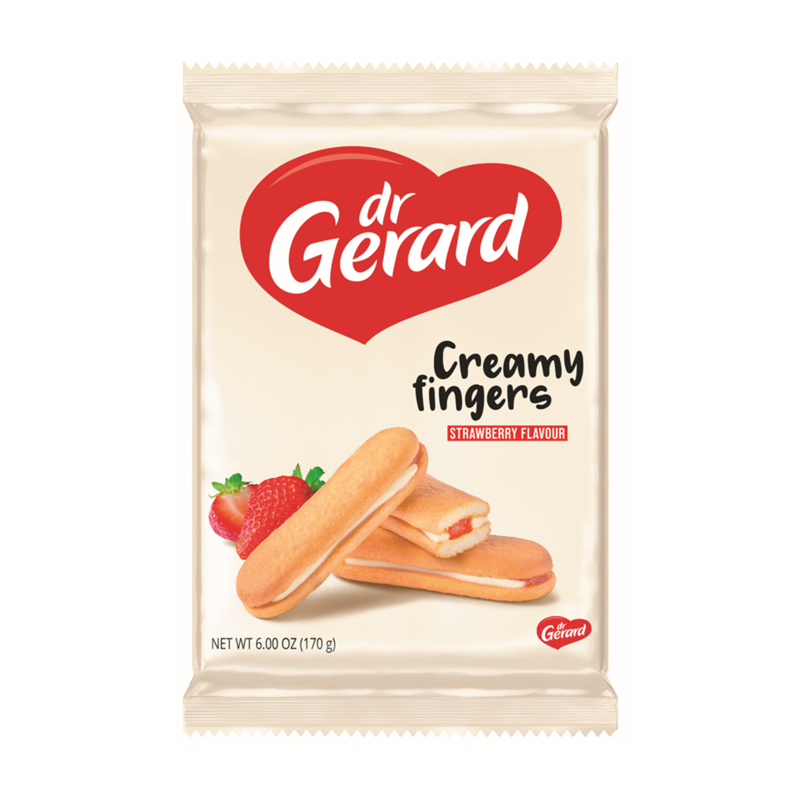 Dr Gerard Creamy Fingers Strawberry 170 G