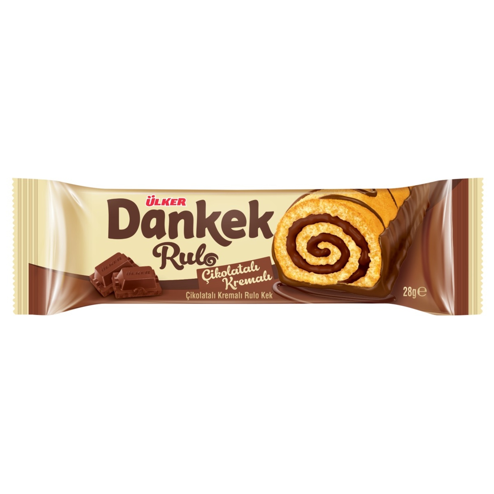 Ülker Dankek Rulo Dilim Çikolatalı 28 G