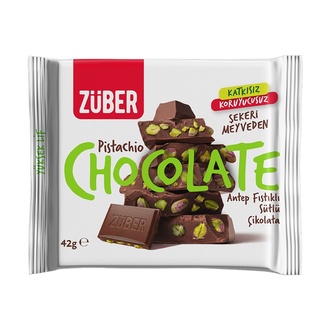 Züber Antep Fıstıklı Sütlü Çikolata 42 G