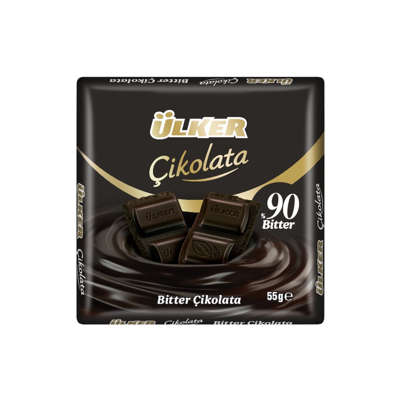Ülker %90 Bitter Kare Çikolata 55 G