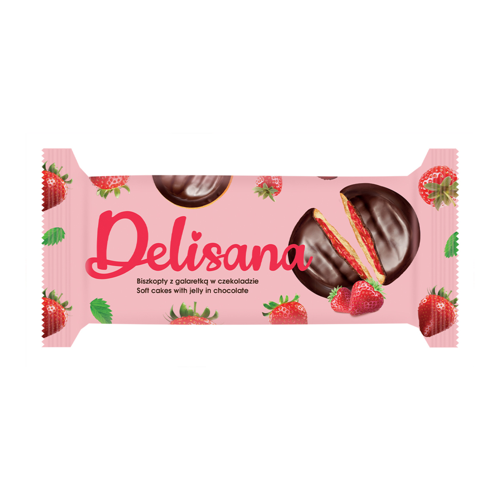 Delisana Çikolata Kaplamalı Ahududu Aromalı Kek 135 G